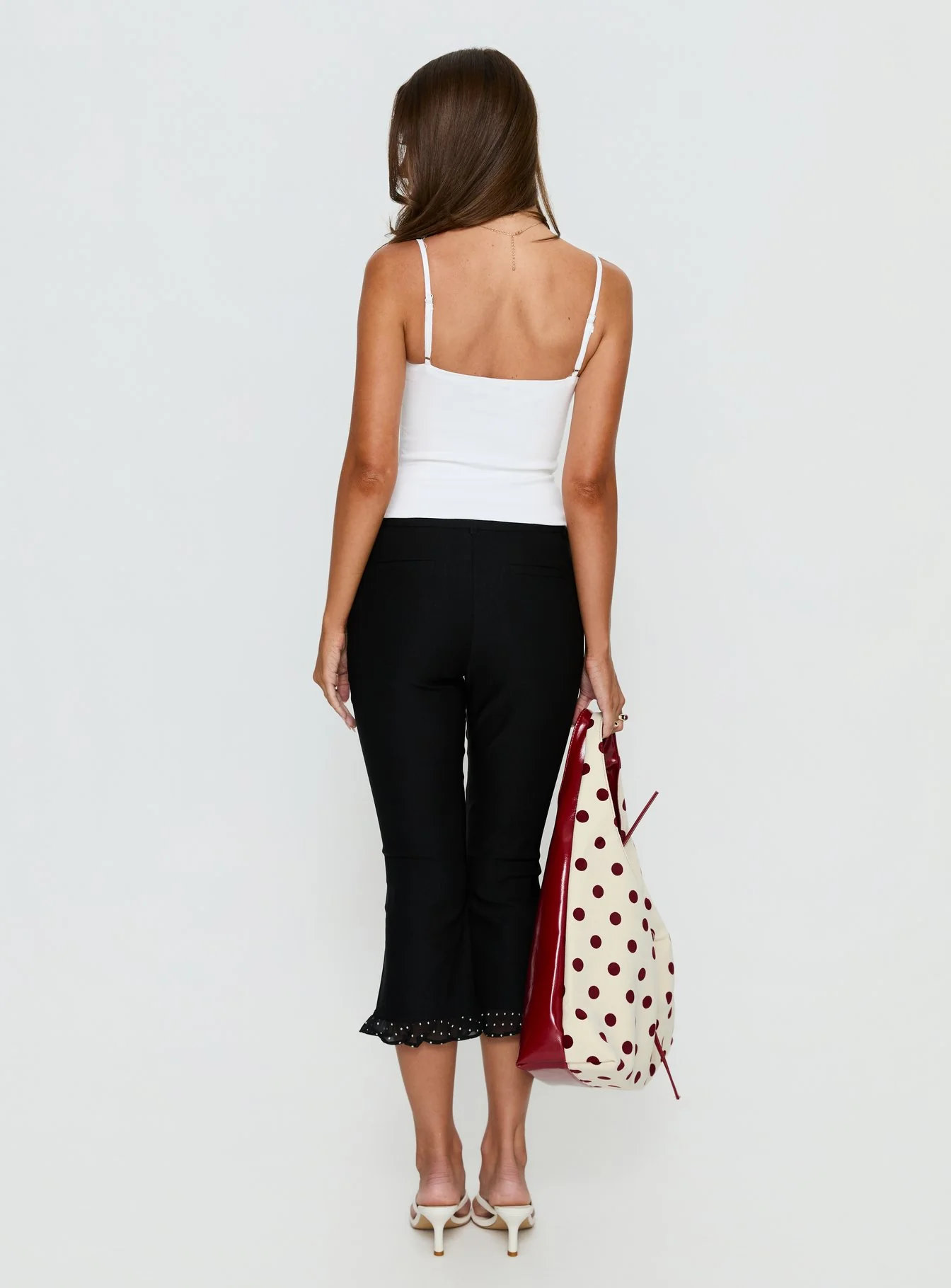 Darsie Frill Capri Black Polka Dot