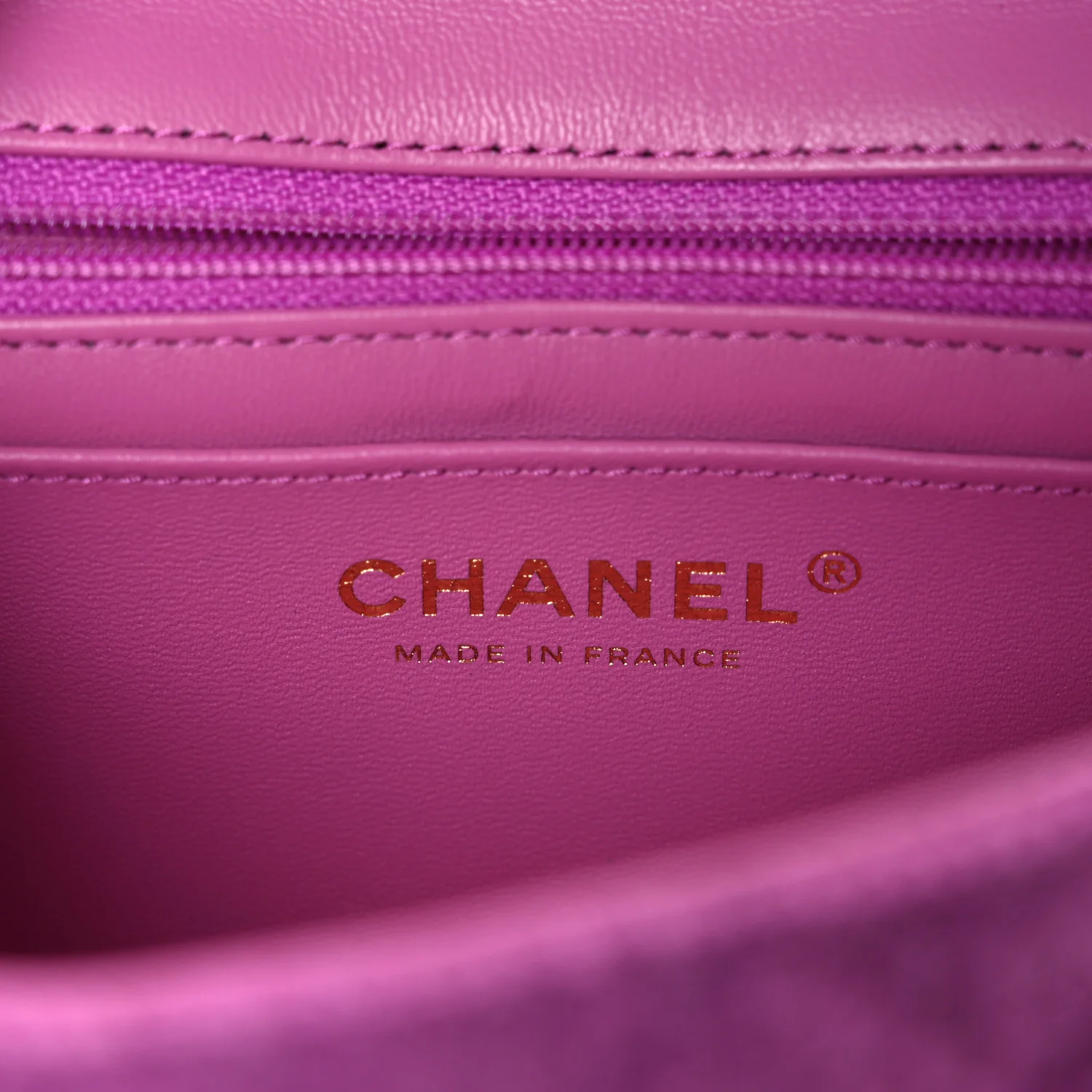 Tweed Quilted Mini Rectangular Flap Purple - Top Club