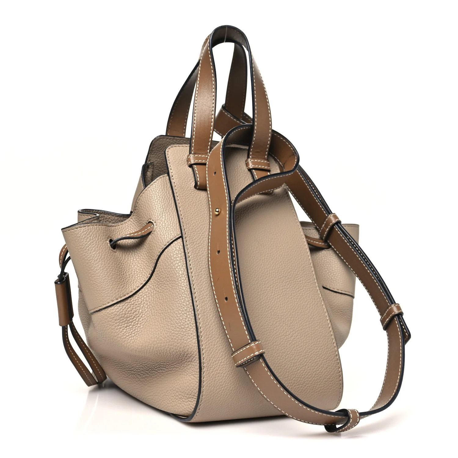 Calfskin Small Hammock Shoulder Bag Sand Mink - Top Club