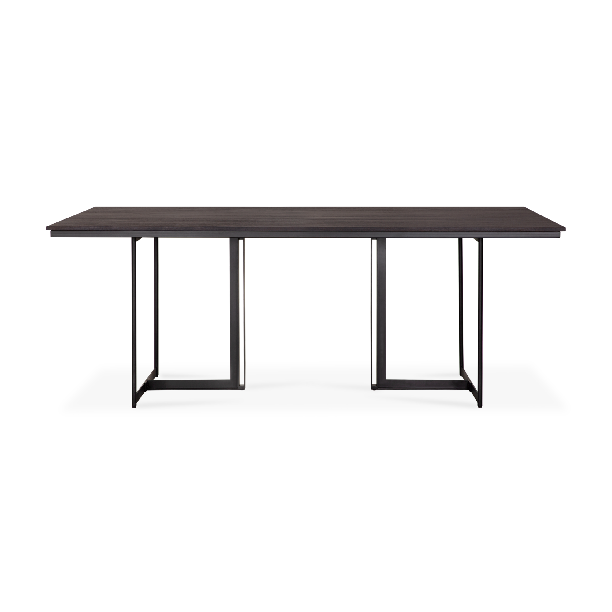 Tafel Tacet - teak donkerbruin - 200x100
