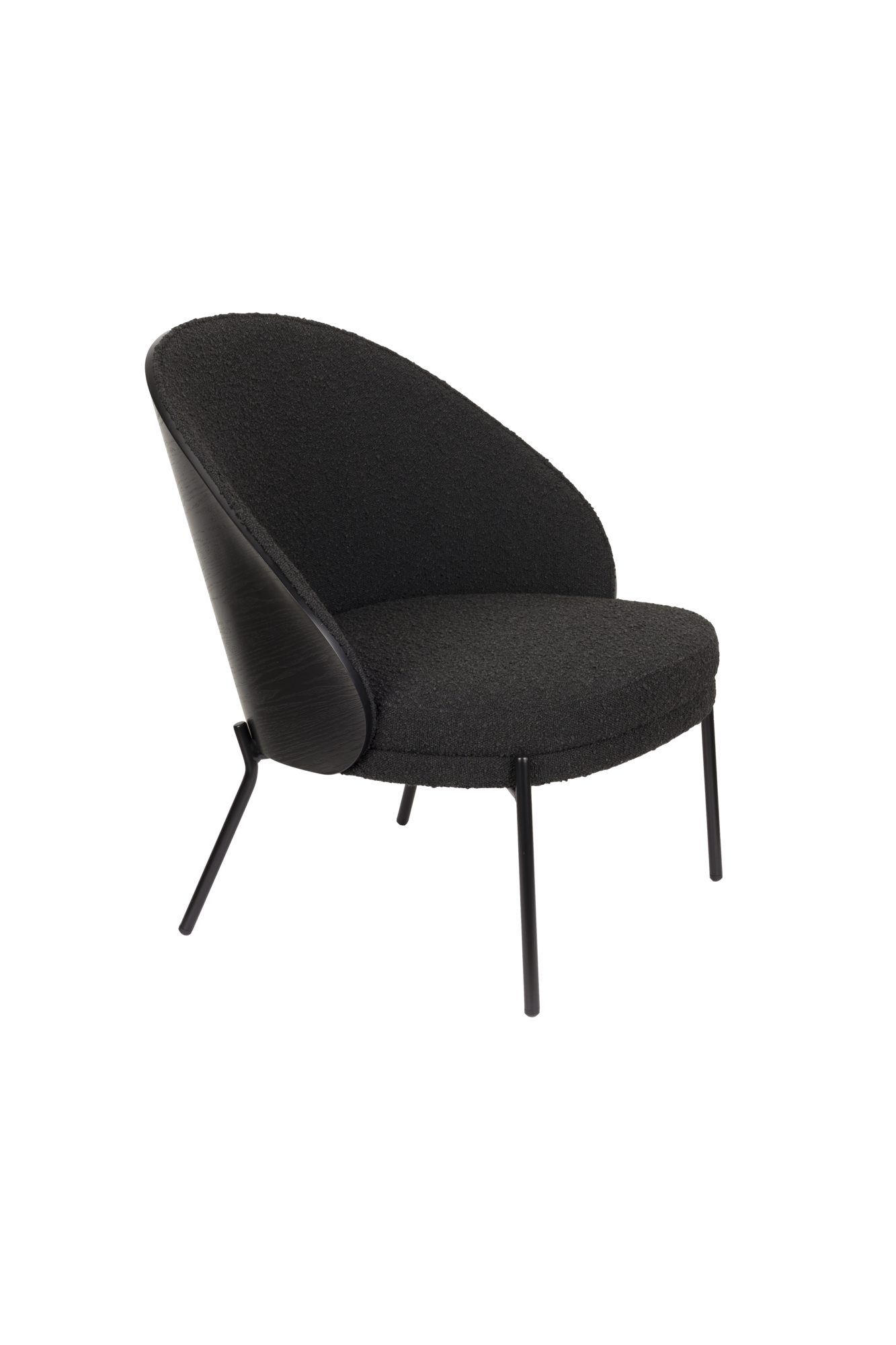 Fauteuil Rodin Bouclé zwart