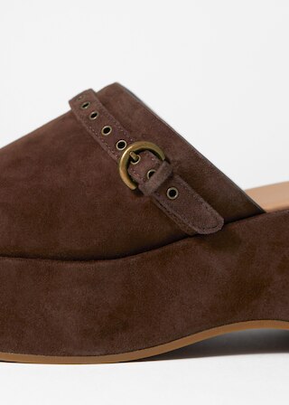 & Other Stories SUEDE PLATFORM MULES