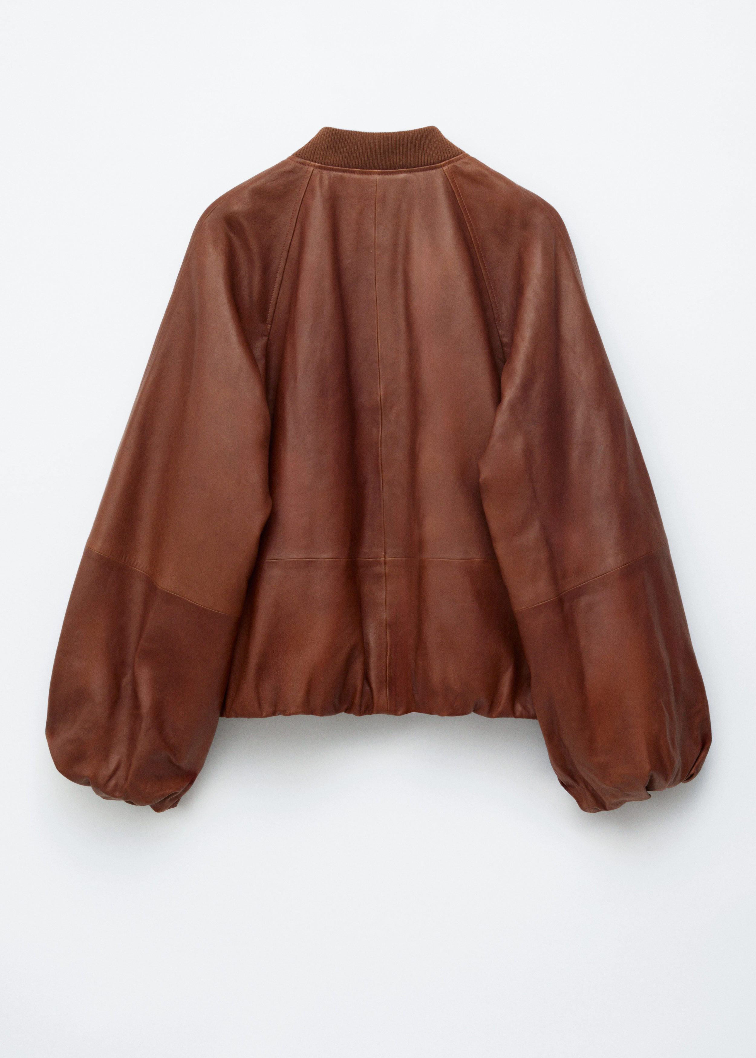 & Other Stories LEATHER BOMBER JACKET