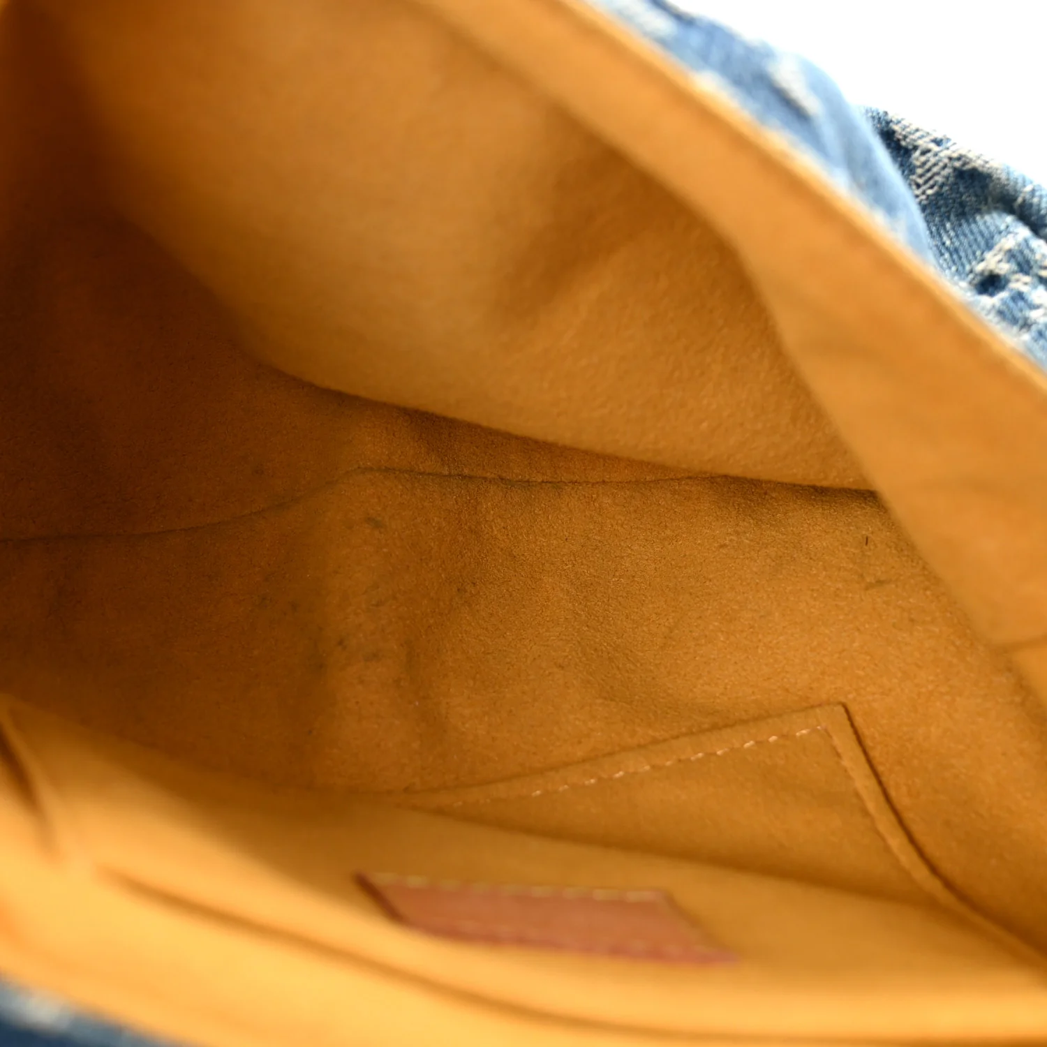 Monogram Denim Mini Pleaty Blue - Top Club