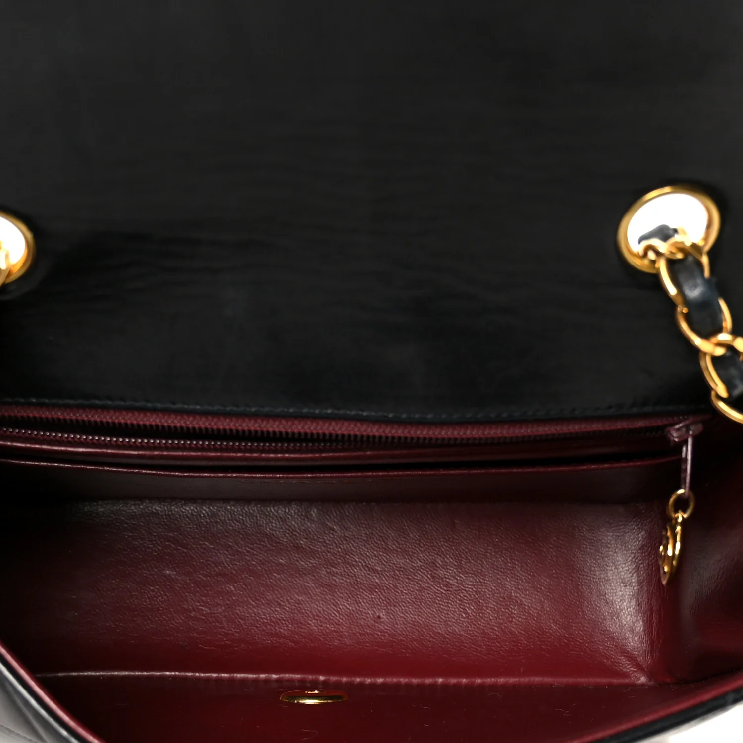 Lambskin Quilted Small Single Flap Black - Top Club