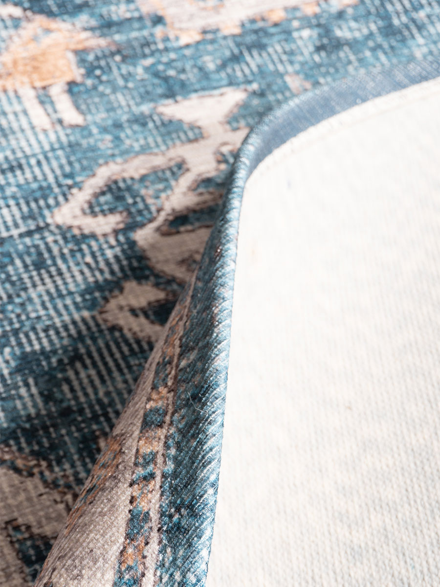 Vloerkleed Laria Blue 4– Ovaal 200 x 290 cm