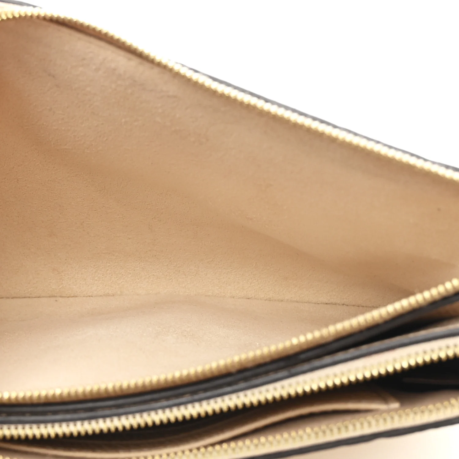 Empreinte Double Zip Pochette Beige Rose Creme - Top Club