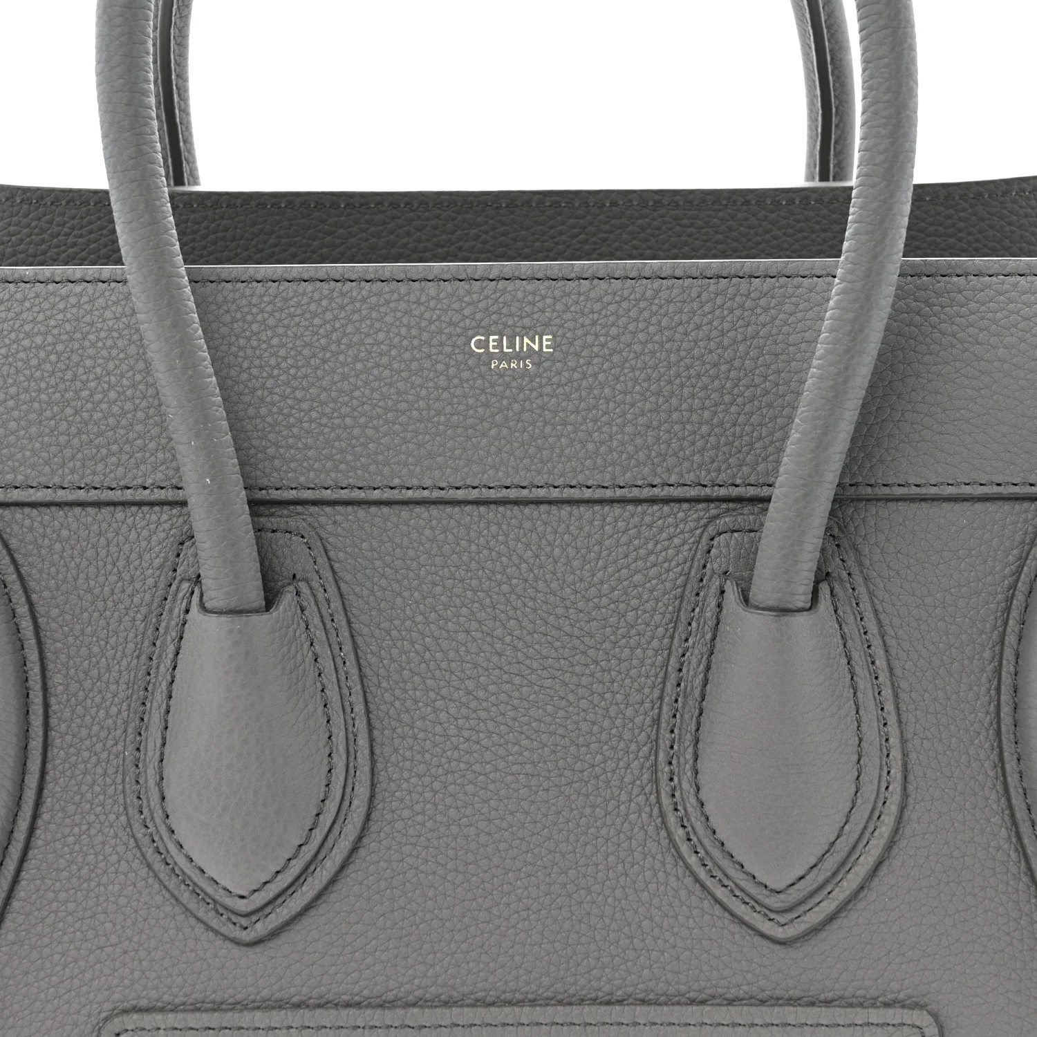 Baby Drummed Calfskin Micro Luggage Kohl - Top Club