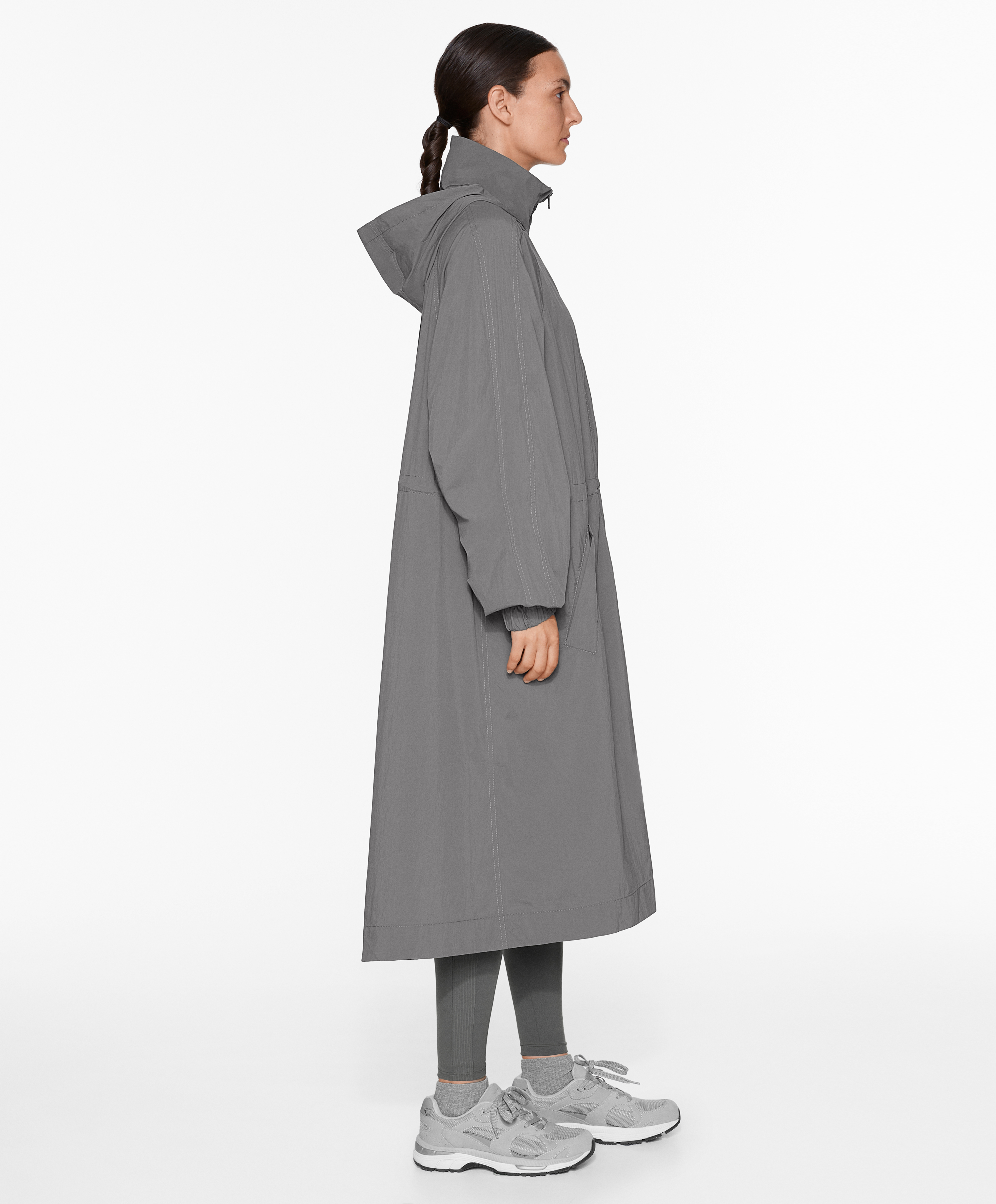 OYSHO Water-repellent midi jacket
