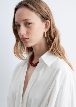& Other Stories FITTED-WAIST COTTON SHIRT