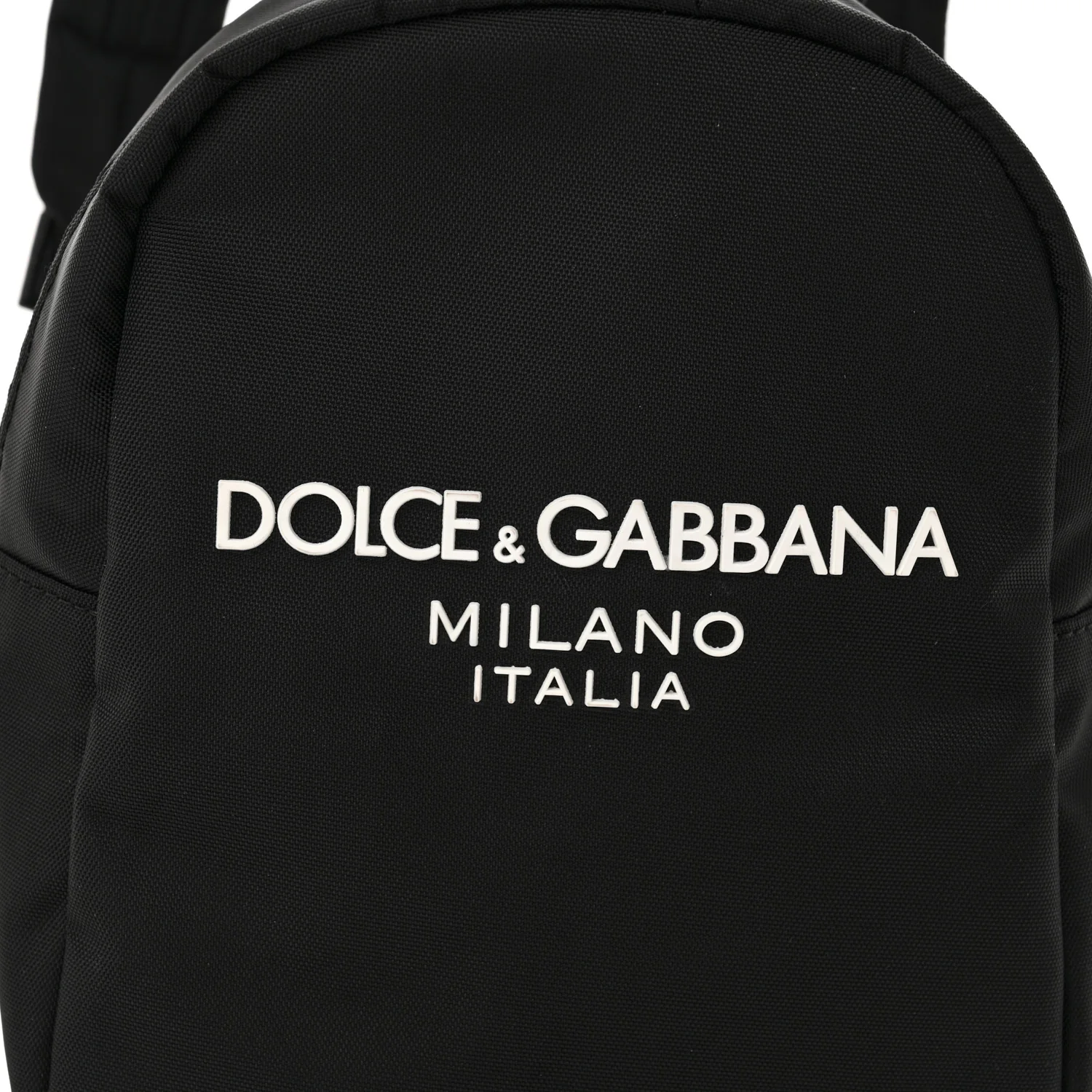 Nylon Logo Childrens Backpack Black - Top Club