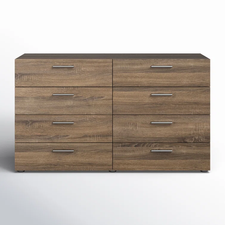 Jantz 8 Drawer 55.12" W Double Dresser