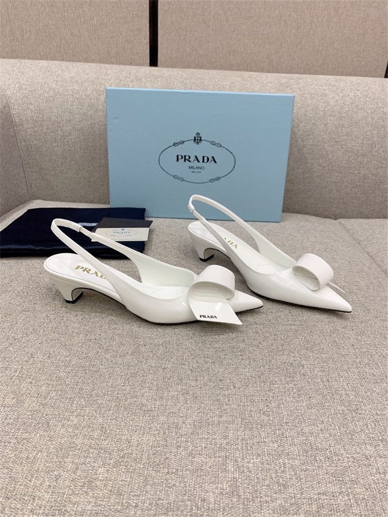 prada catwalk new cat heel origami back empty shoes - Sneaker Replica Workshop