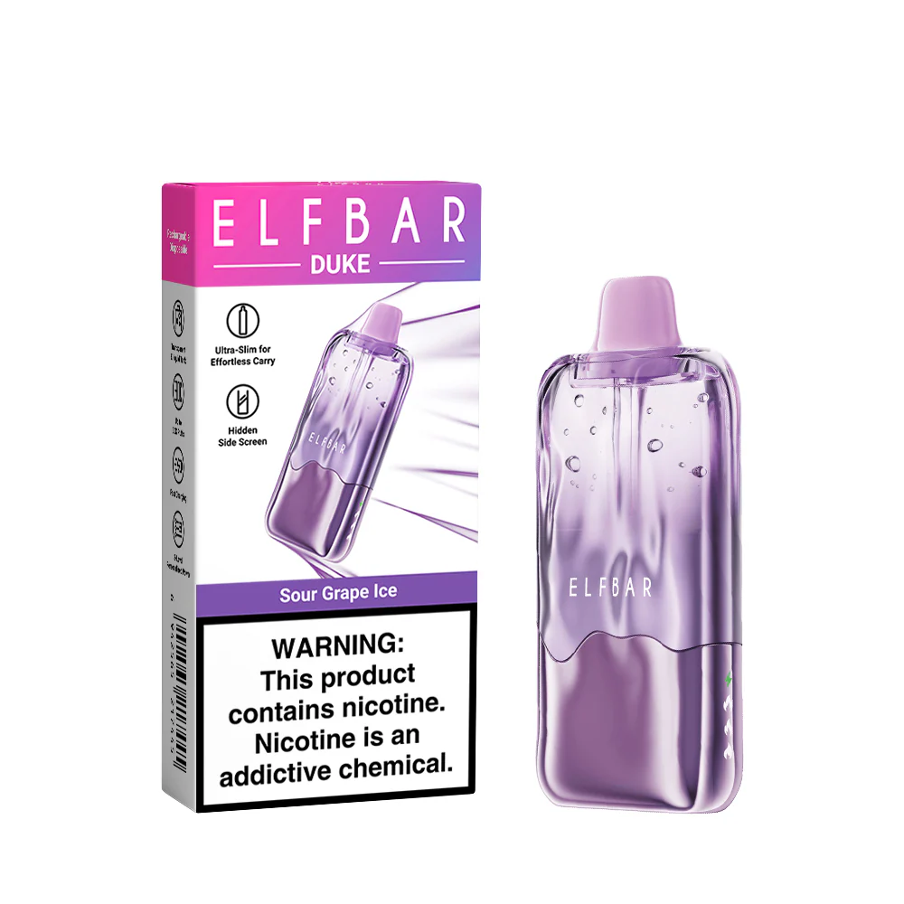 ELFBAR DUKE Rechargeable Disposable Vape (All Flavours)