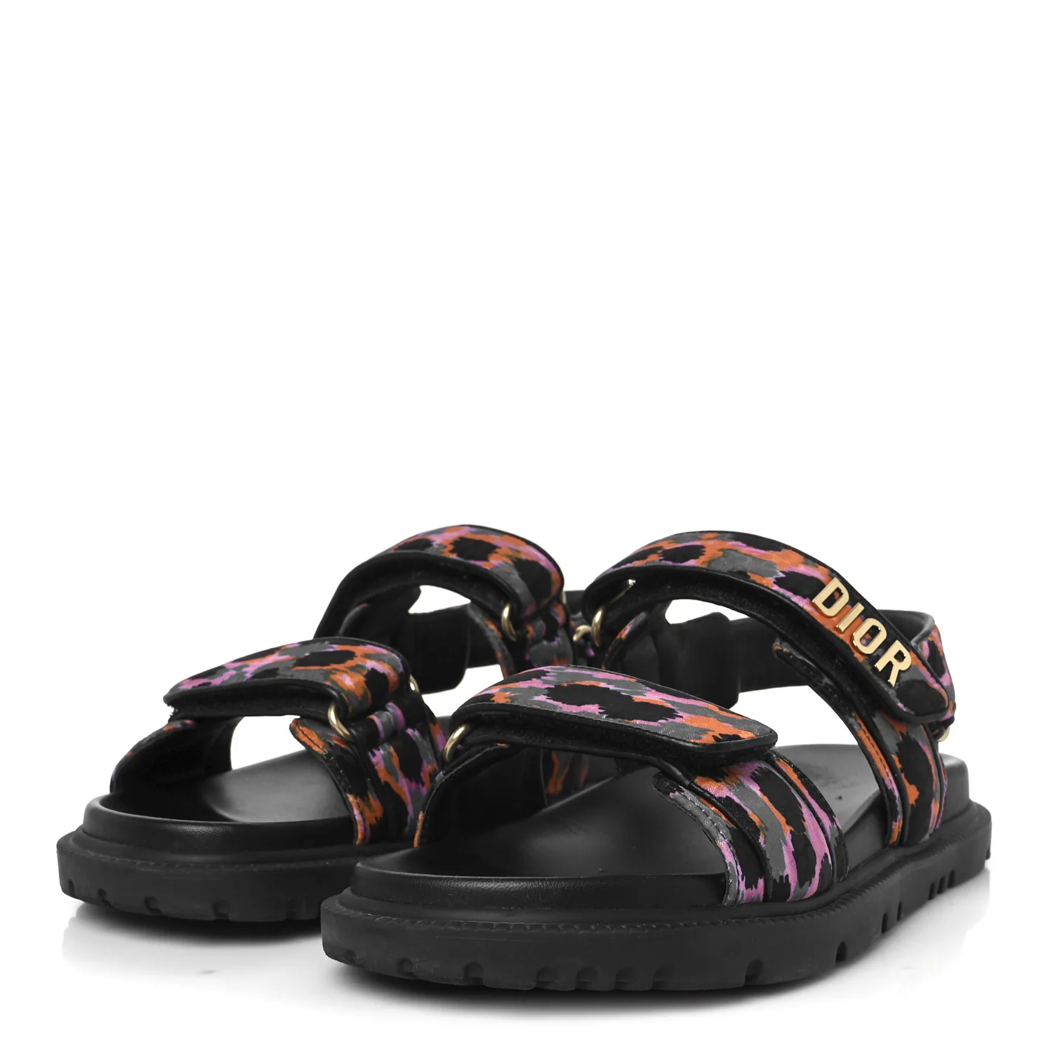 Technical Fabric Mizza Print Dioract Sandals 38 Multicolor - Top Club
