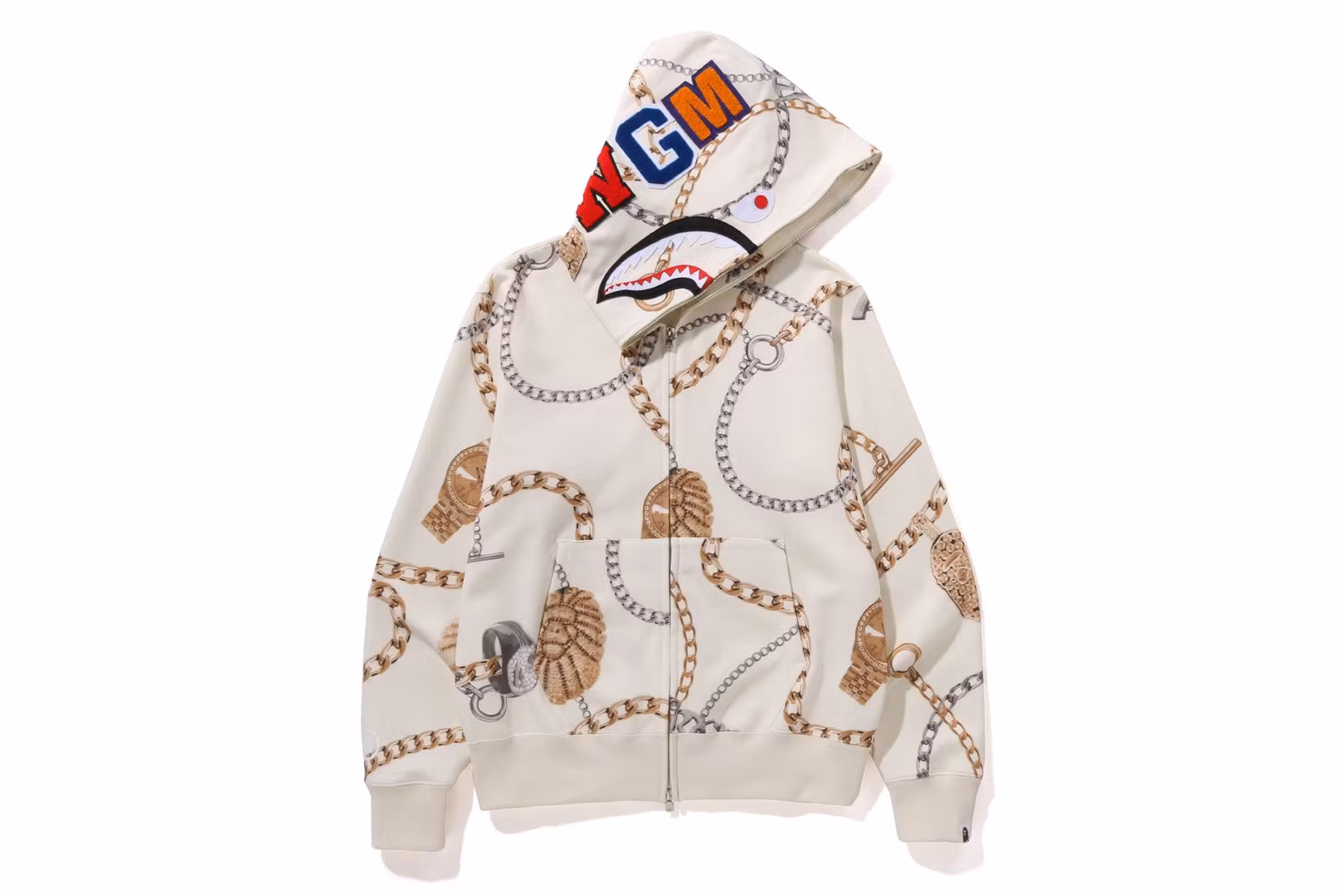 COACH JEWELS SHARK FULL ZIP HOODIE