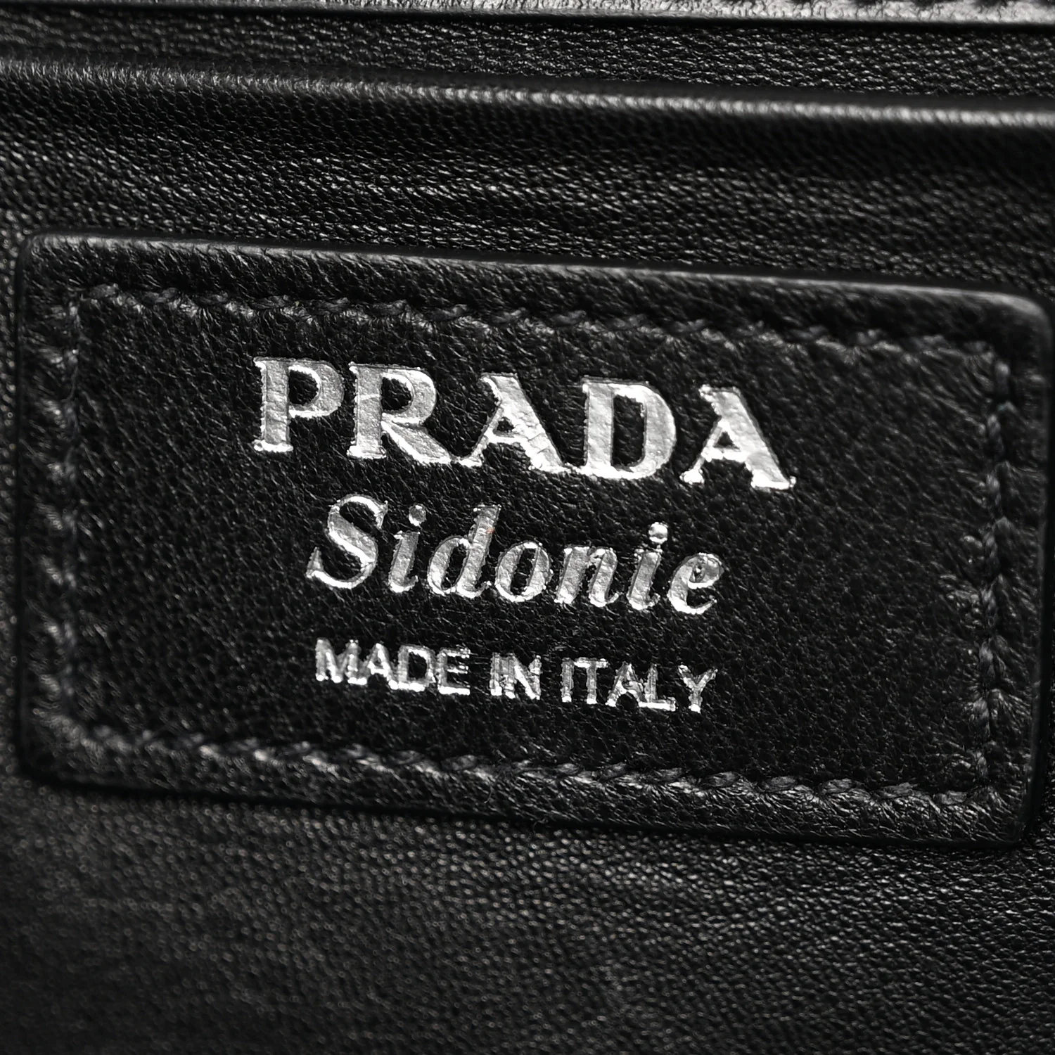City Calfskin Saffiano Sidonie Shoulder Bag Black - Top Club