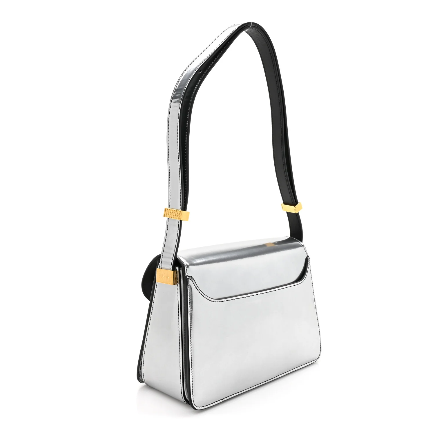 Metallic Calfskin Concerto Bag SIlver - Top Club
