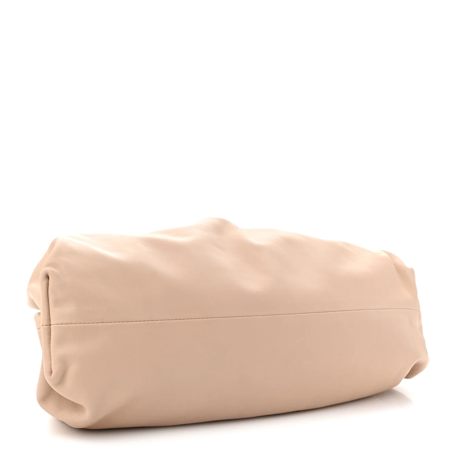 Smooth Butter Calf The Pouch Oversized Clutch Nude - Top Club