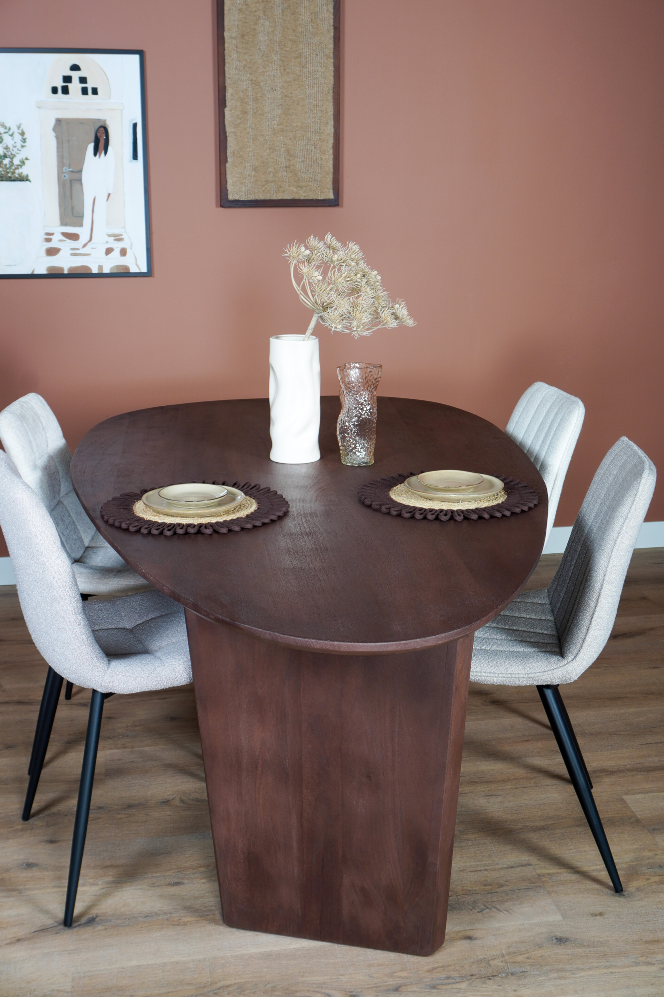 Eettafel Rudo - Espresso mangohout 240 x 110 cm
