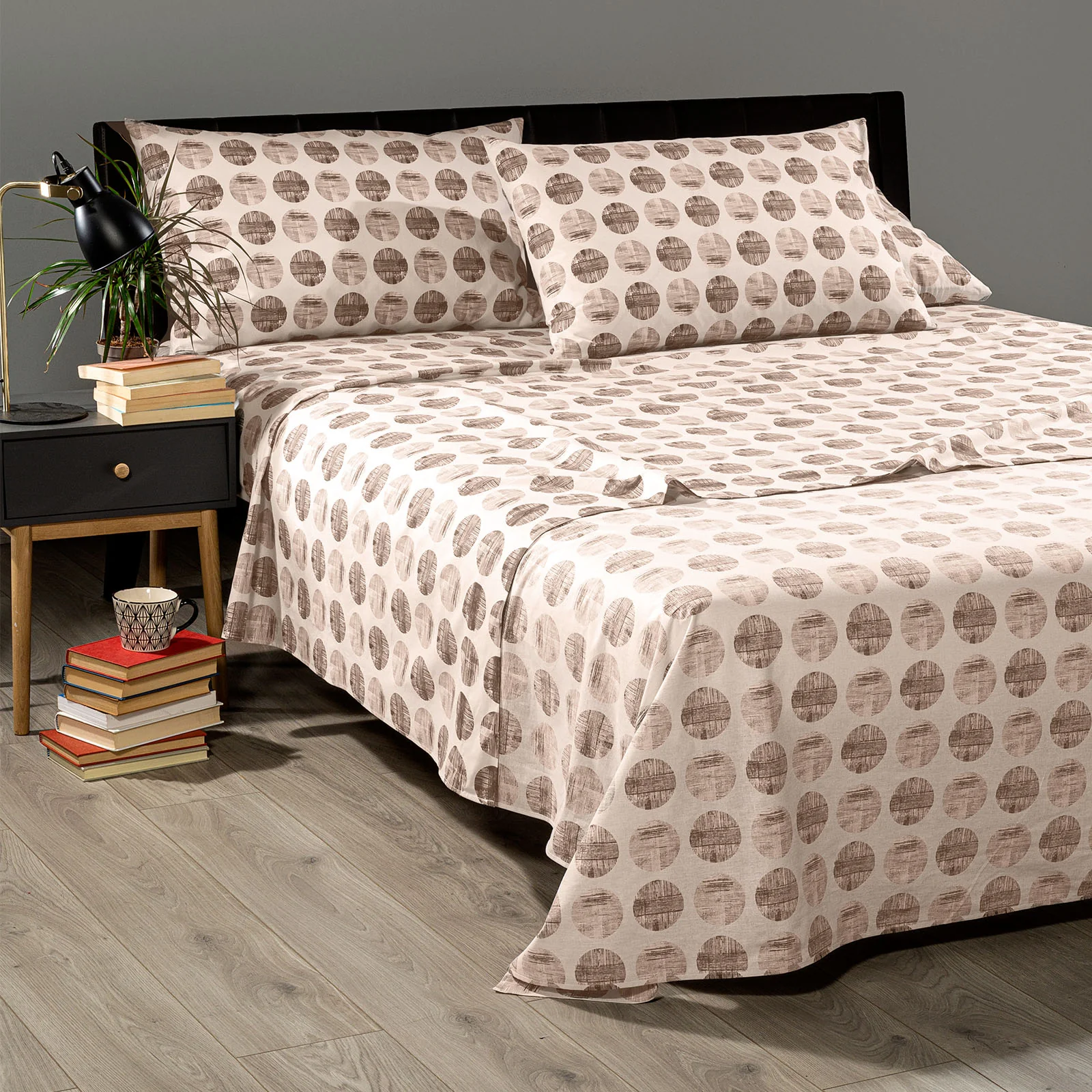 Completo Lenzuola In Cotone Denim Piazza E Mezza Caffè New Generation