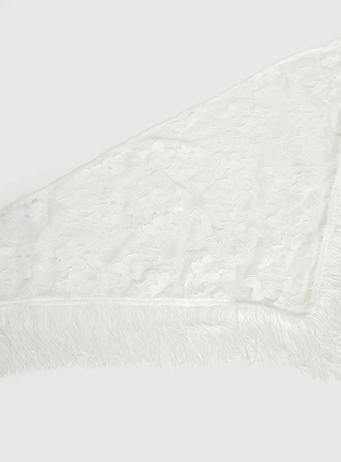 Elizebeth Tie Waist Tassel Belt White