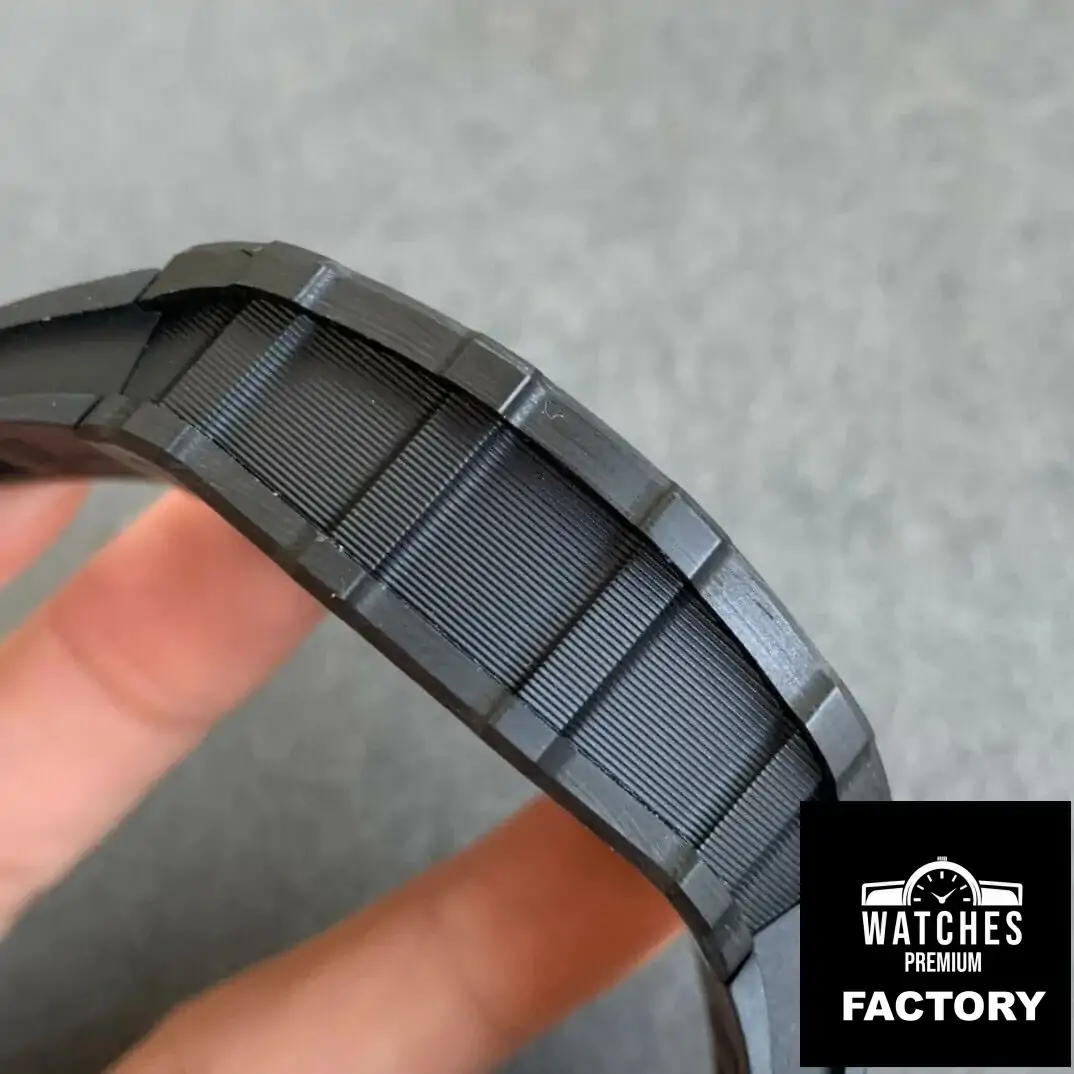 Richard Mille RM035-02 KV Factory Black Rubber Strap