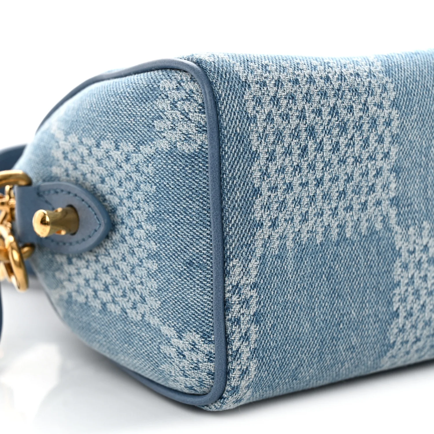 Damier Denim 3D Speedy Bandouliere 18 Denim Blue - Top Club