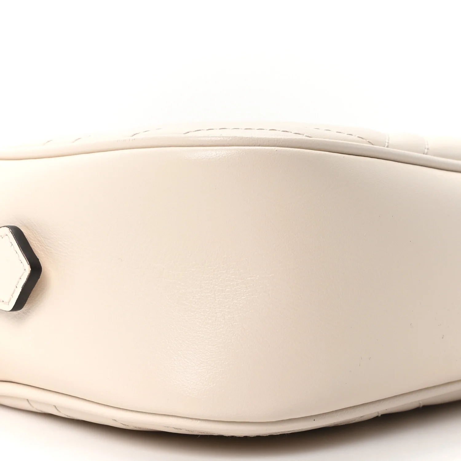 Calfskin Matelasse Small GG Marmont Chain Shoulder Bag White - Top Club