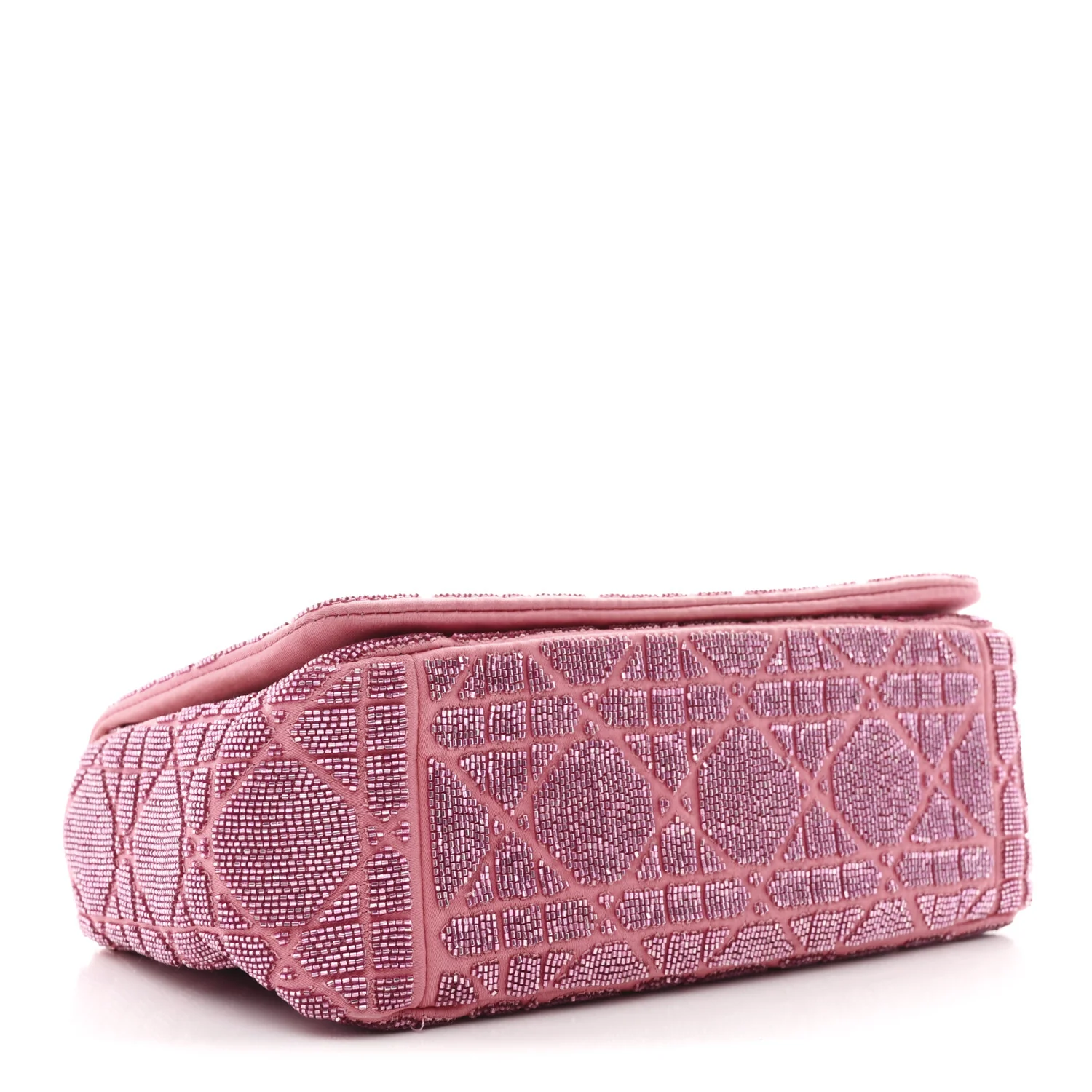 Calfskin Beaded Small Caro Bag Pink - Top Club
