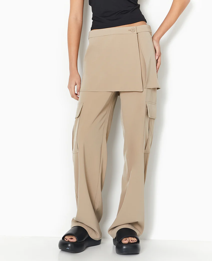 Pimkie 2 en 1 : pantalon cargo + jupette amovible