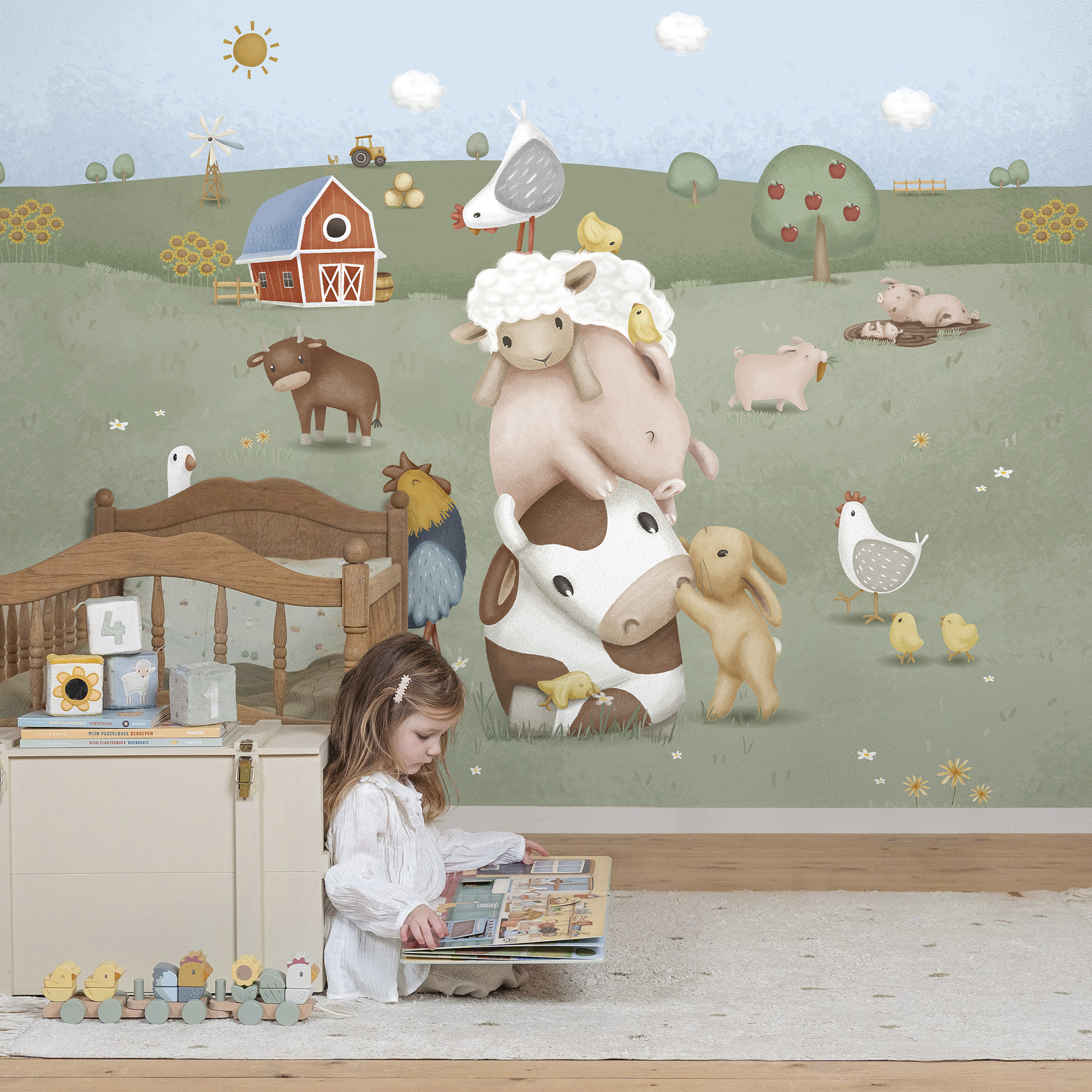 Fotobehang Little Farm