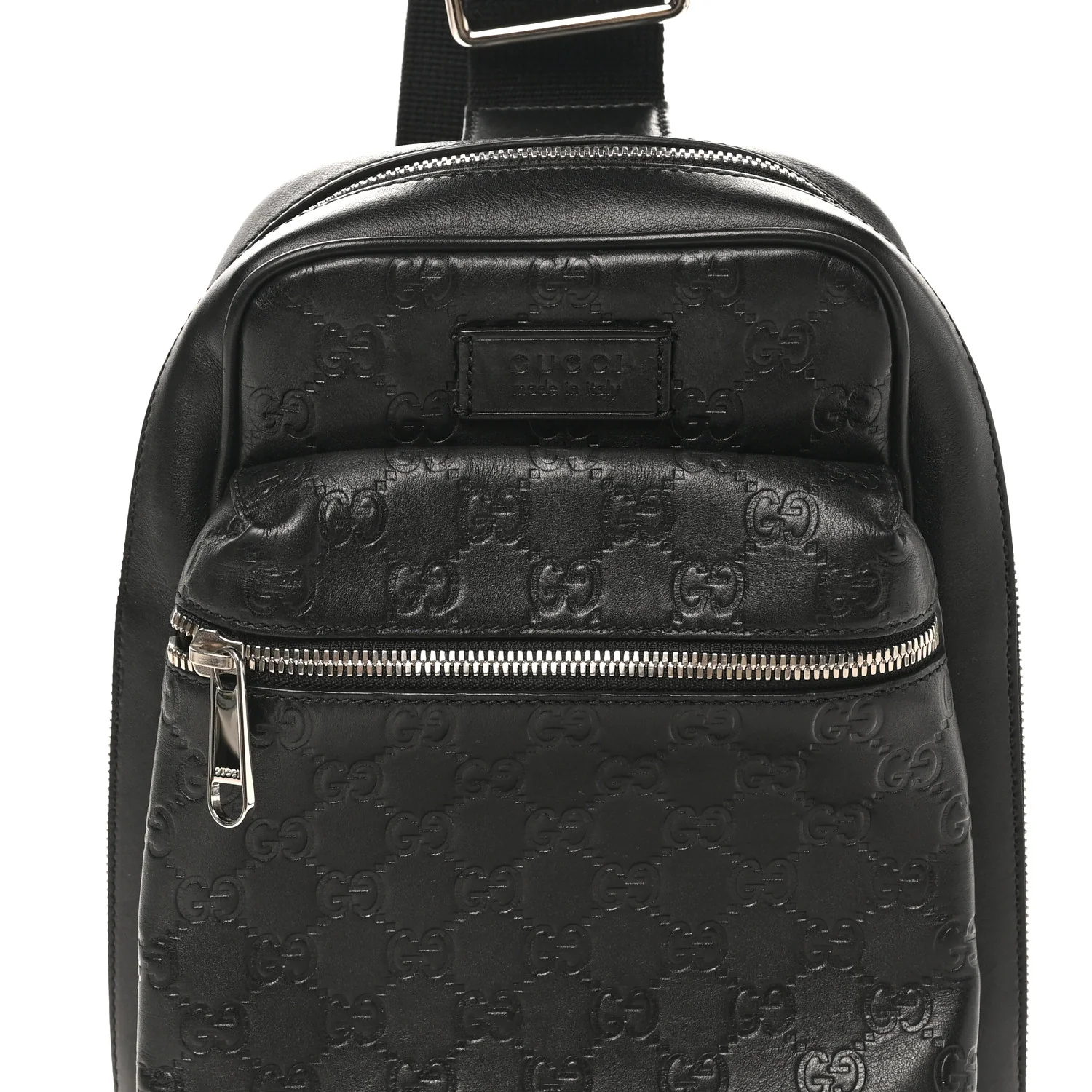 Guccissima Sling Backpack Black - Top Club