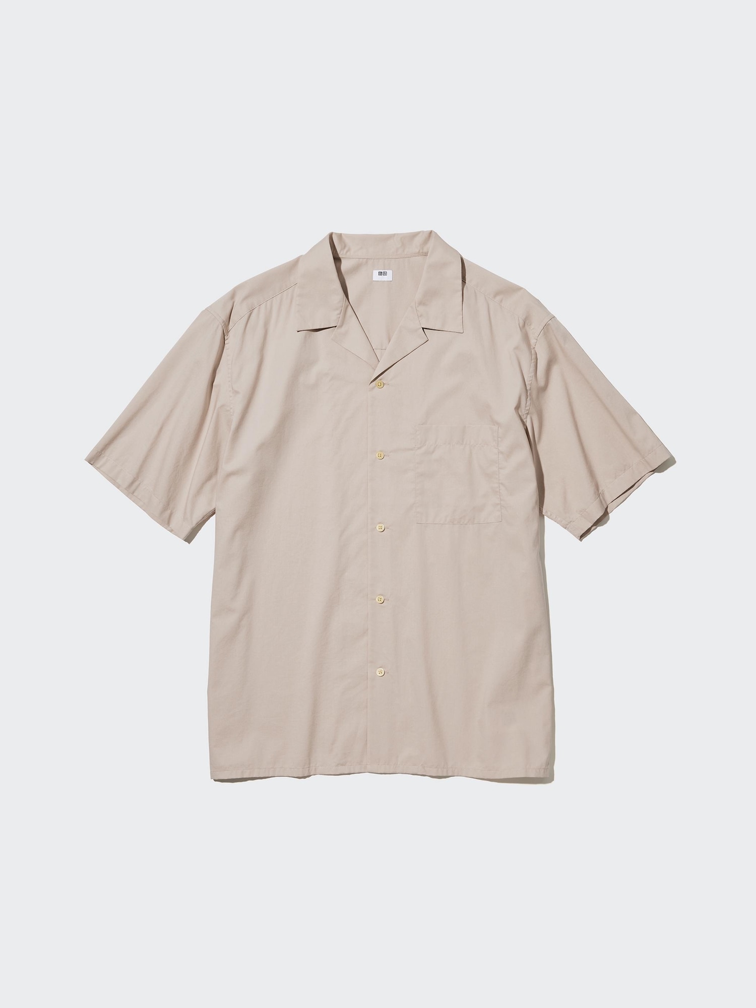 Modal Cotton Open Collar Short Sleeve Shirt