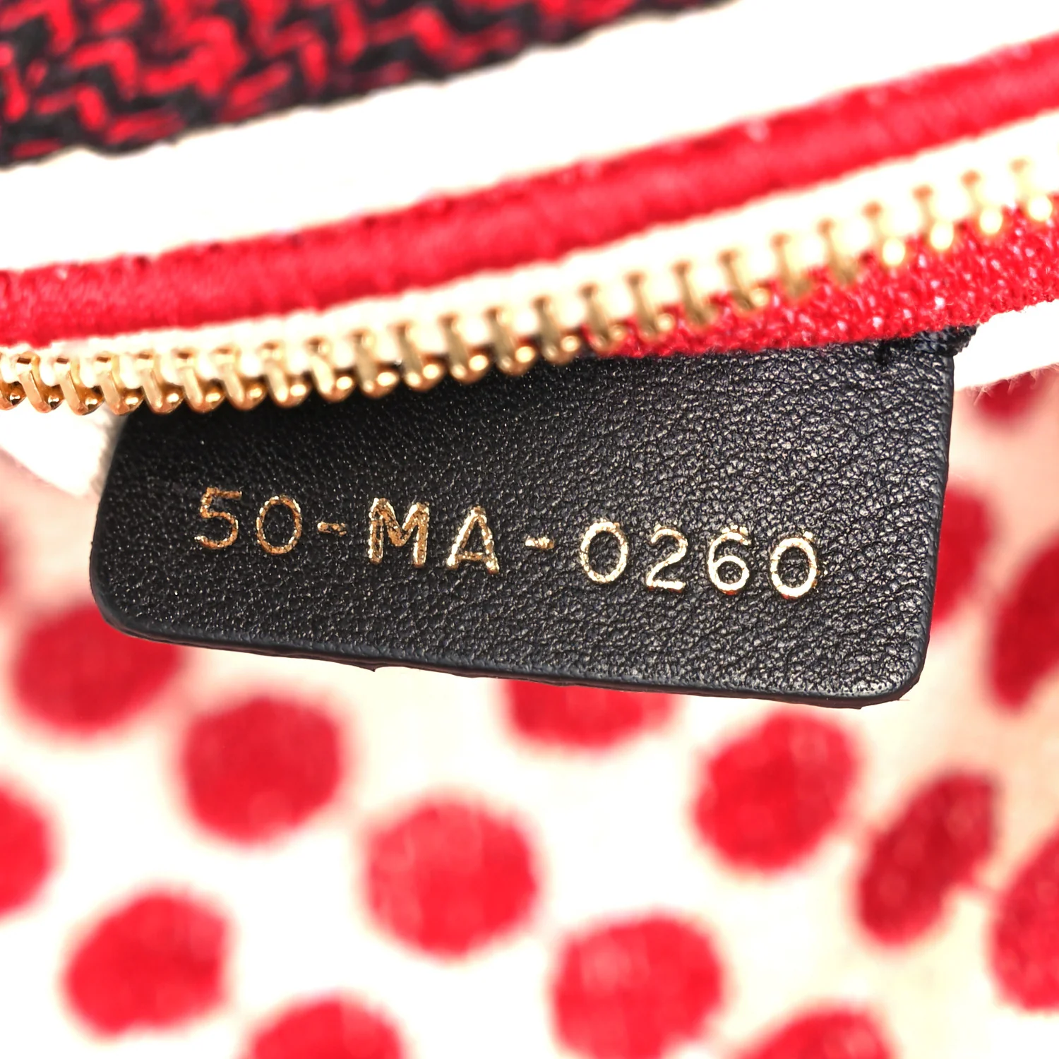 Canvas Medium DiorAmour Dots Lady D-Lite Red - Top Club