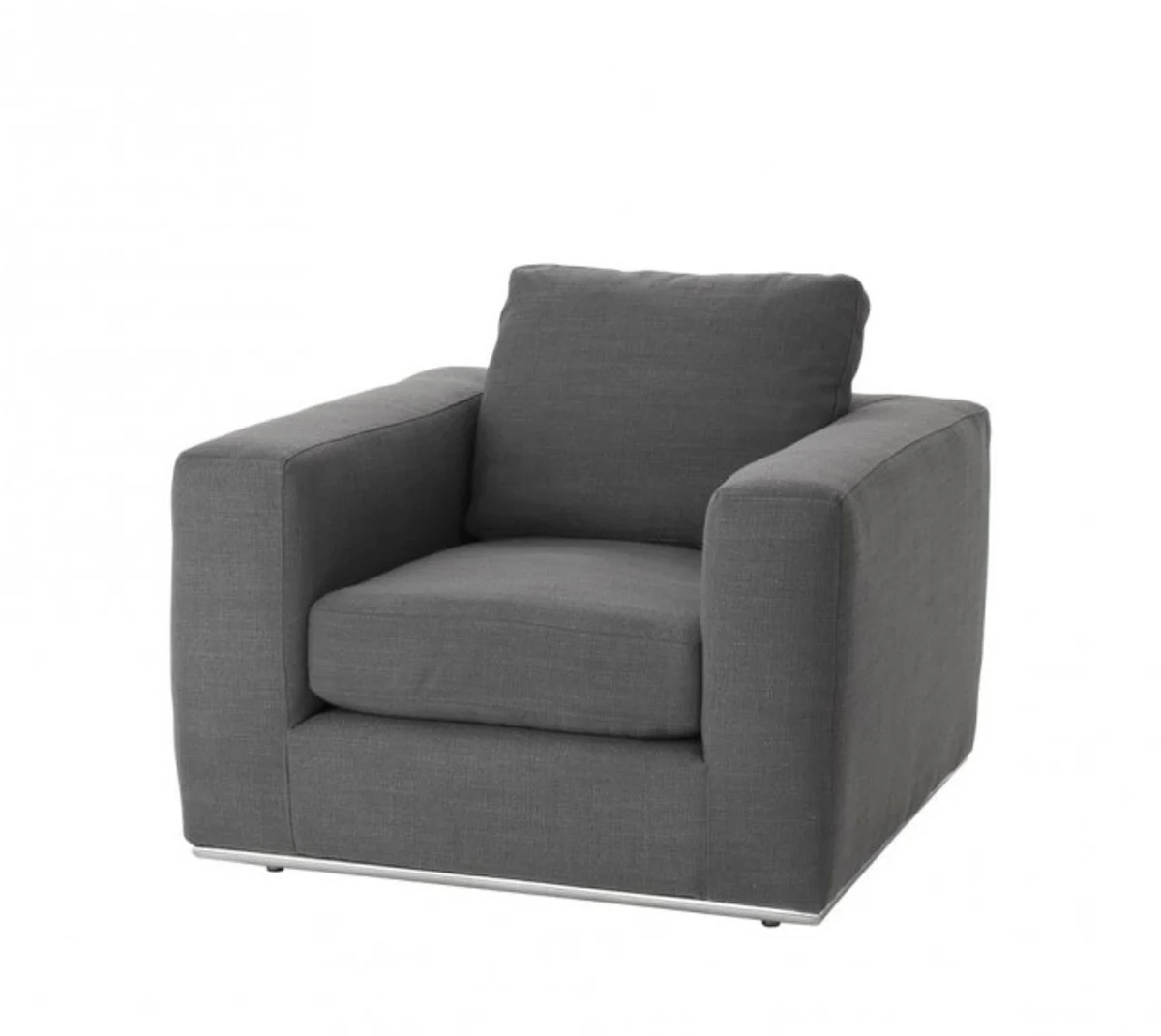 Luxury Art Deco Pine Wood Armchair Gray - Luxury Armchair
