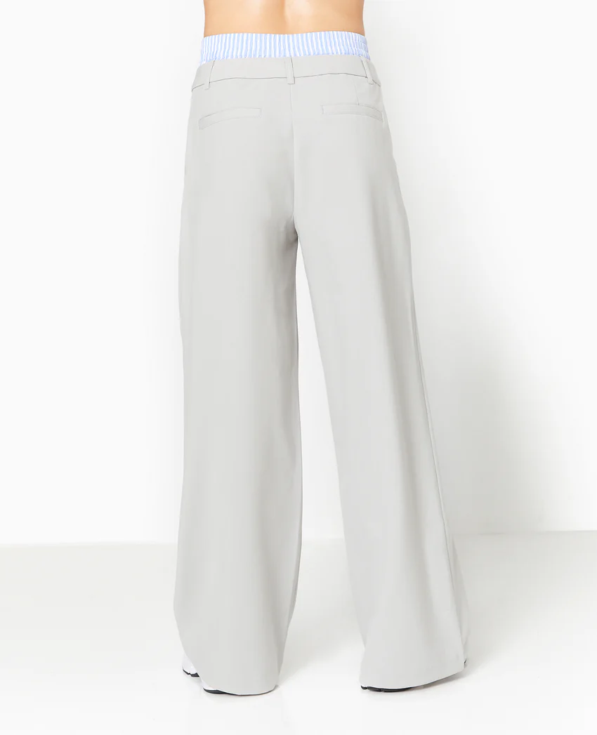 Pimkie Pantalon large avec effet caleçon apparent