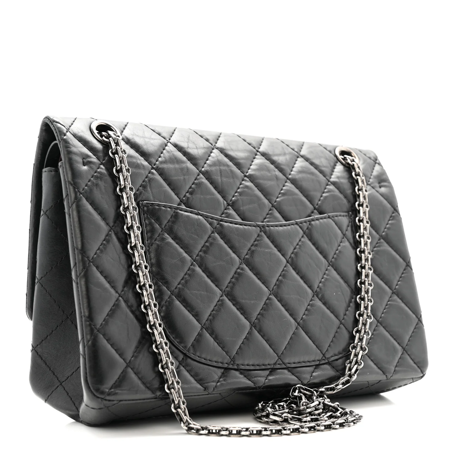 Aged Calfskin Quilted 2.55 Reissue 226 Flap Black - Top Club