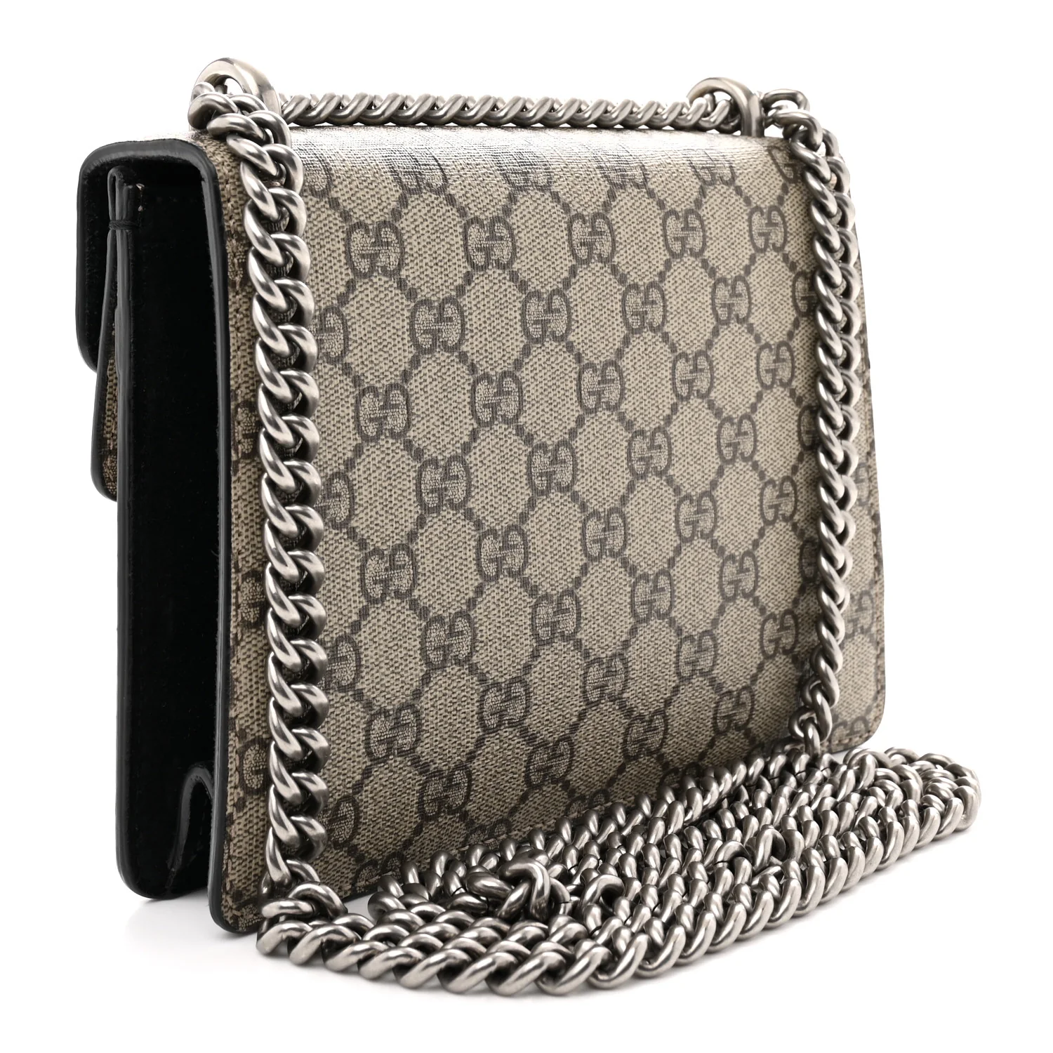 GG Supreme Monogram Mini Dionysus Shoulder Bag Black - Top Club
