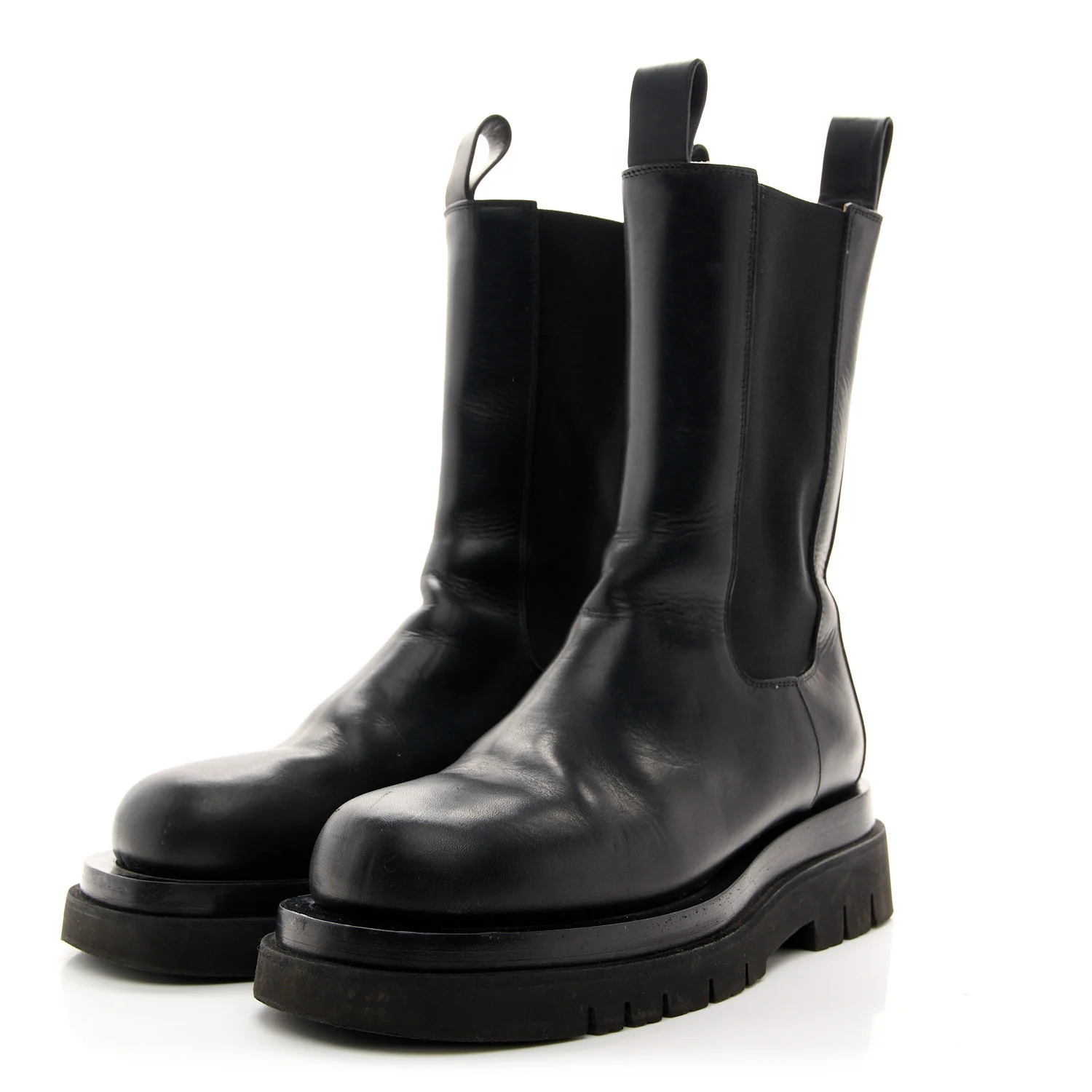 Calfskin The Lug Chelsea 55mm Boots 38 Black - Top Club