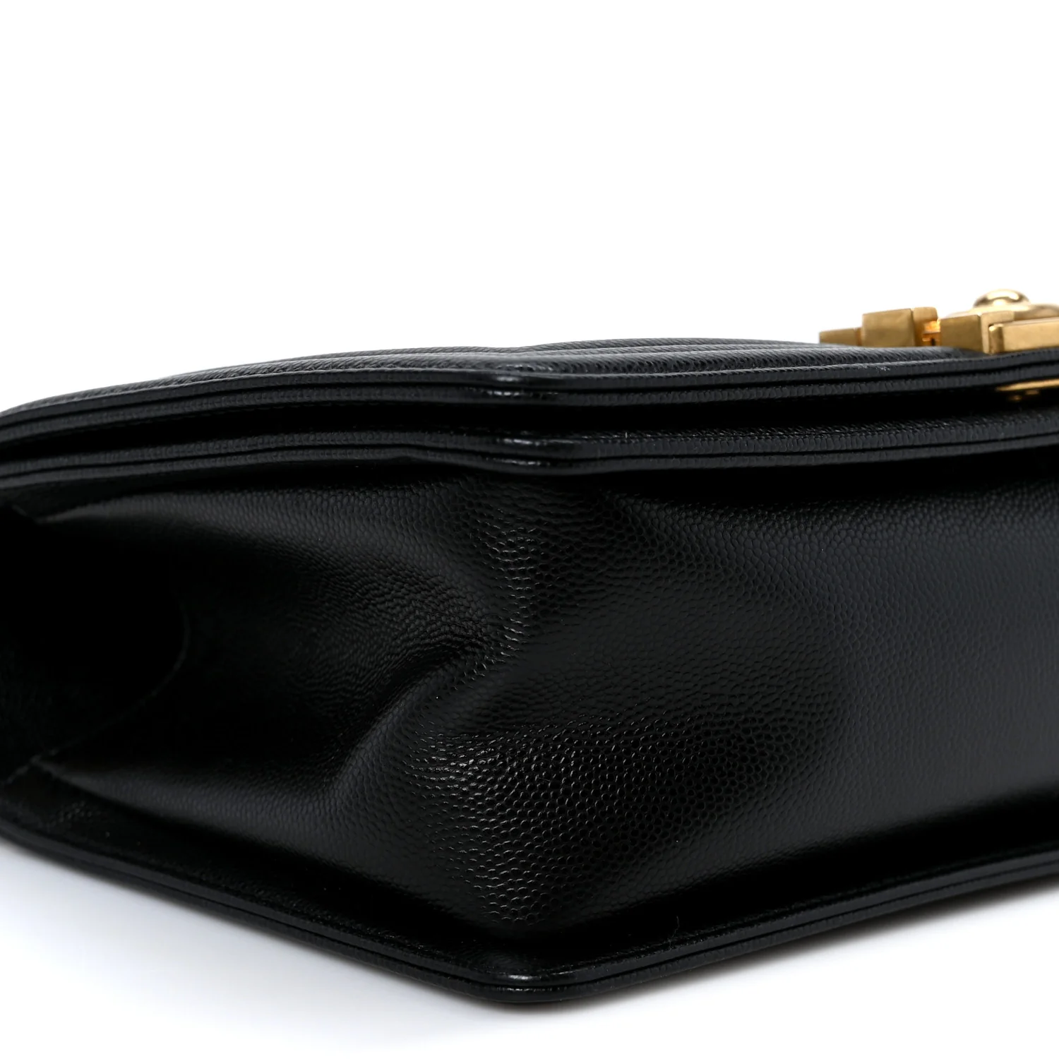 Caviar Quilted Medium Boy Flap Black - Top Club