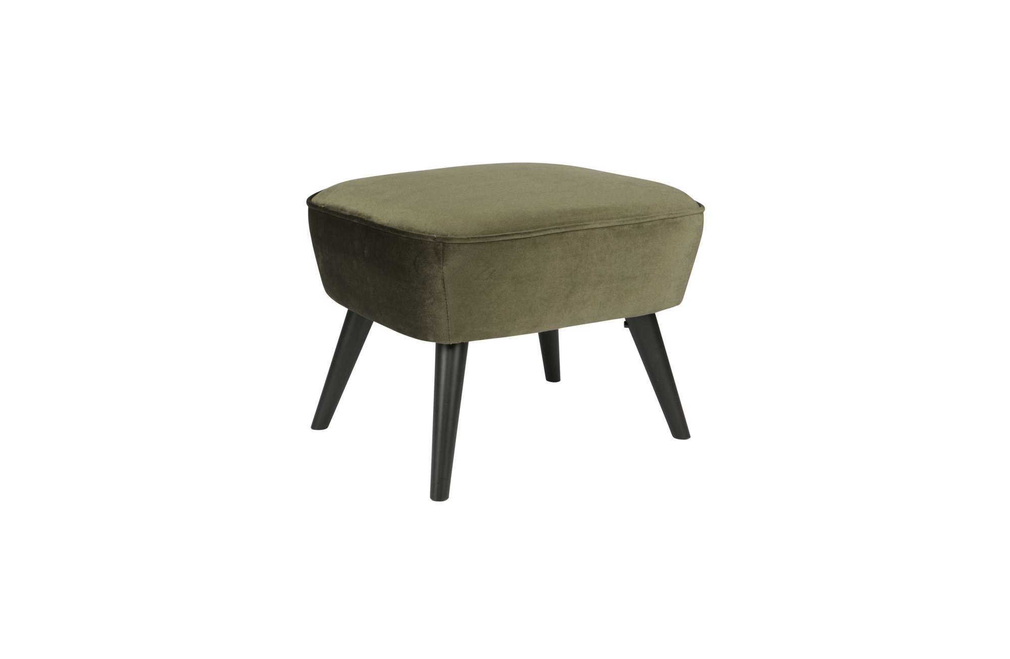 Hocker Sara op poten Sara hocker op poten Warm groen