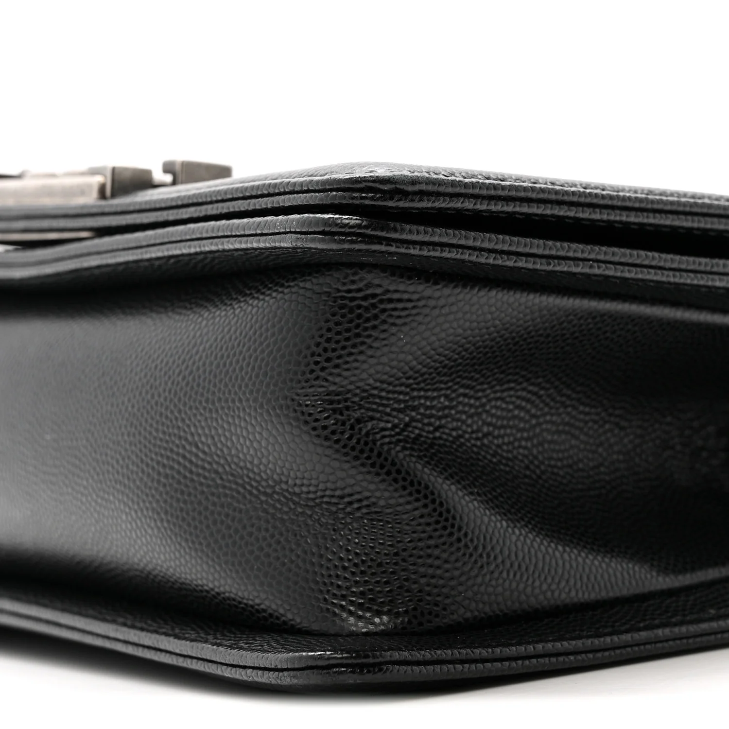 Caviar Quilted Small Boy Flap Black - Top Club