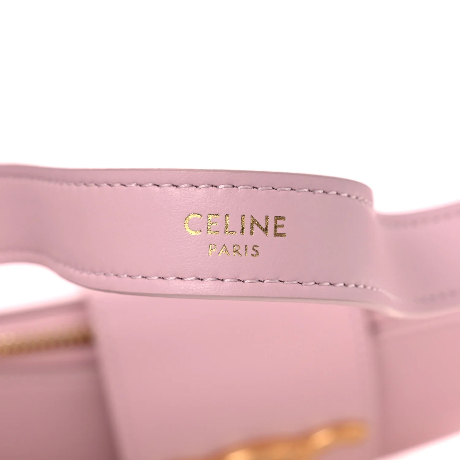 Smooth Calfskin Medium Strap Ava Triomphe Shoulder Pastel Pink - Top Club