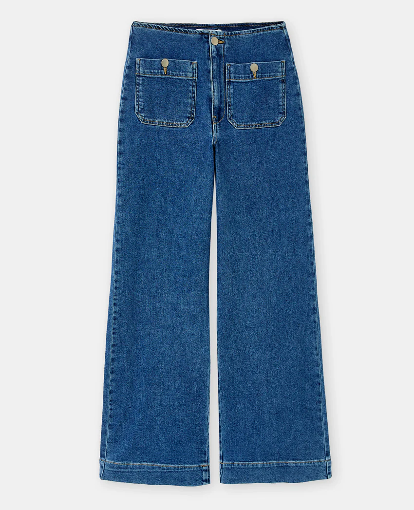 Pimkie Jean wide taille haute avec poches plaquées