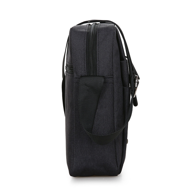 New foreign trade men's bag, Oxford cloth shoulder bag, crossbody bag, men's casual multi-compartment backpack, canvas business briefcase