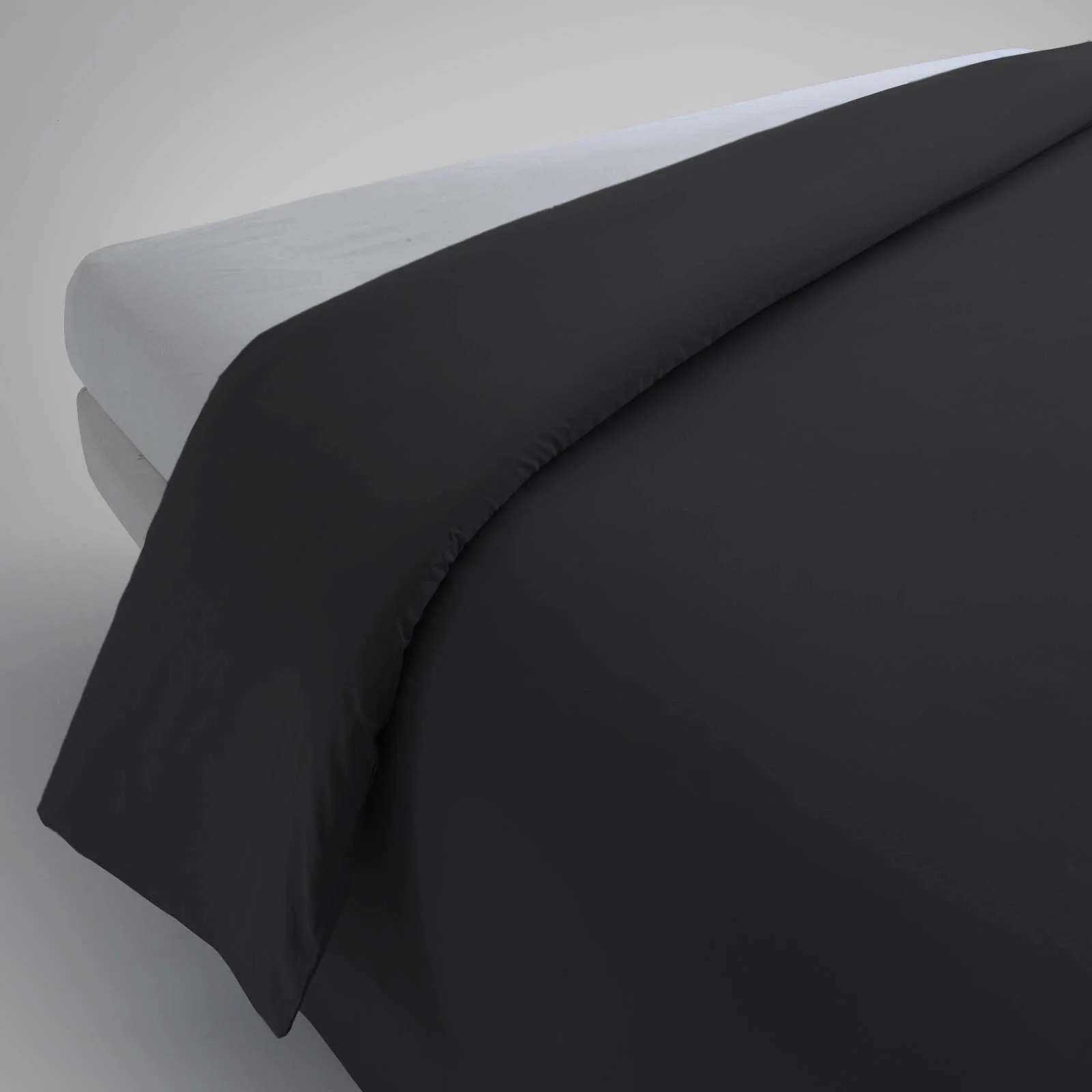 Sacco Copripiumino In Percalle Louisiana 255X205 Nero Mirabello Luisiana