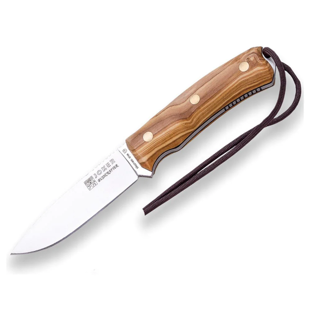 Joker Bushcrafter Olivo - Cuchillo de supervivencia y buschcraft