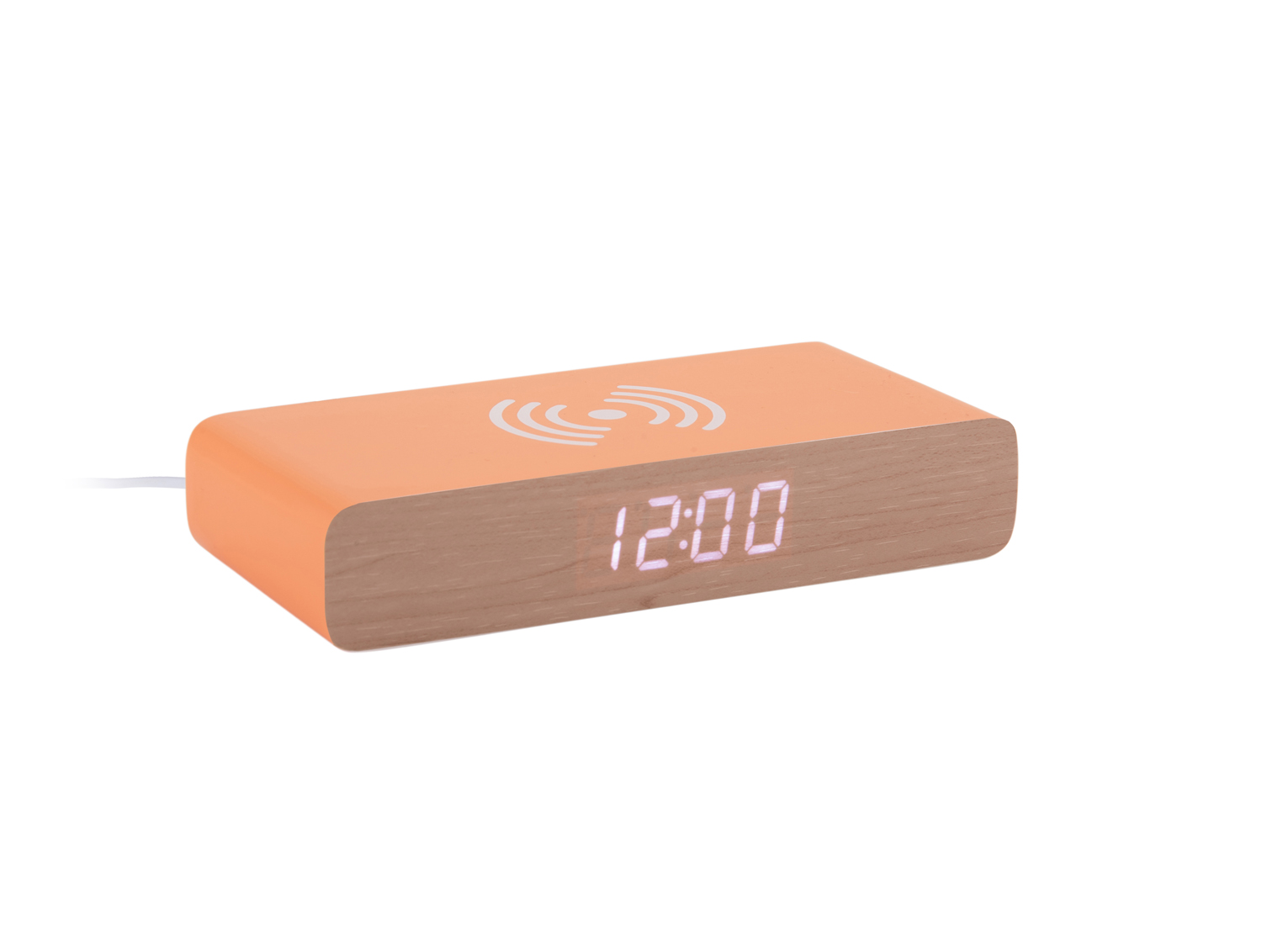 Wekker Retro Flat LED - Helderoranje