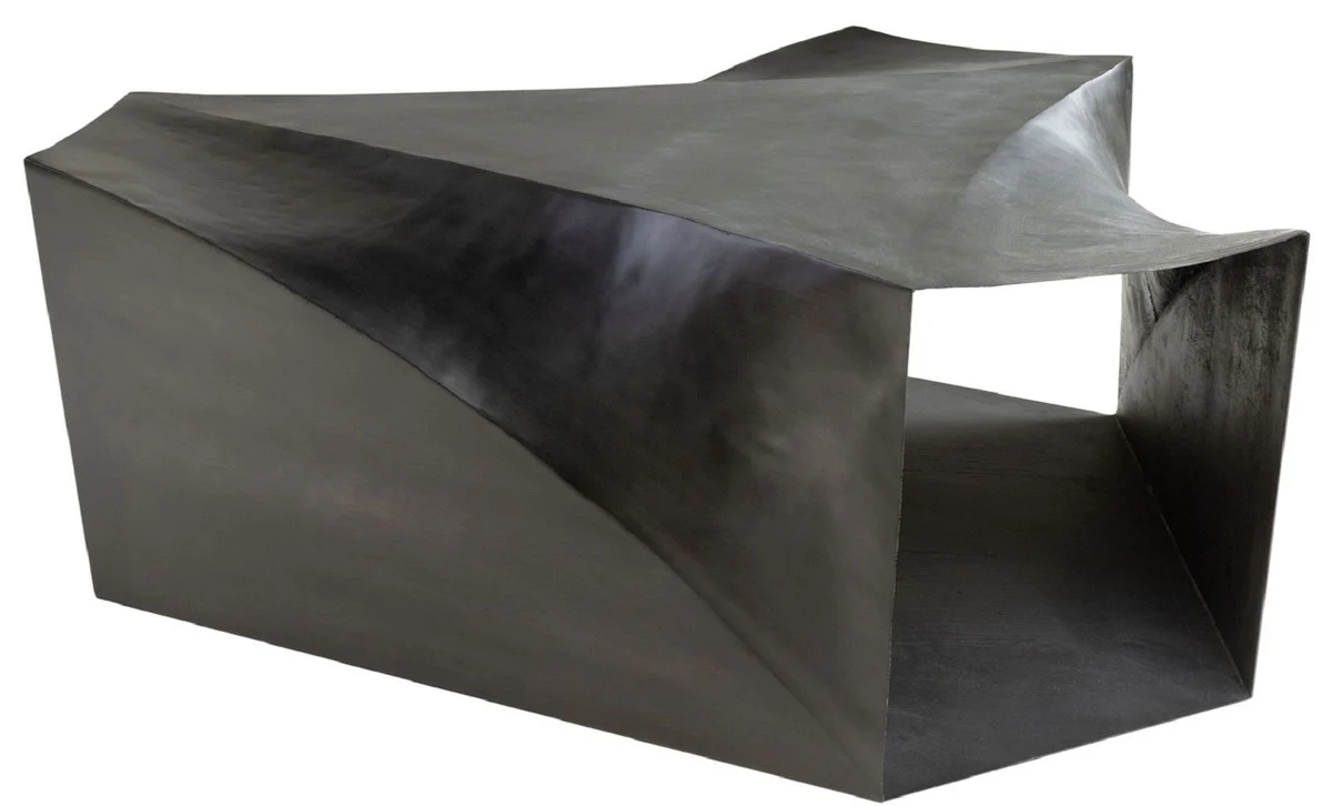 Designer steel coffee table dark gray 107 x 120 x H. 41 cm - Living room table - Designer living room furniture